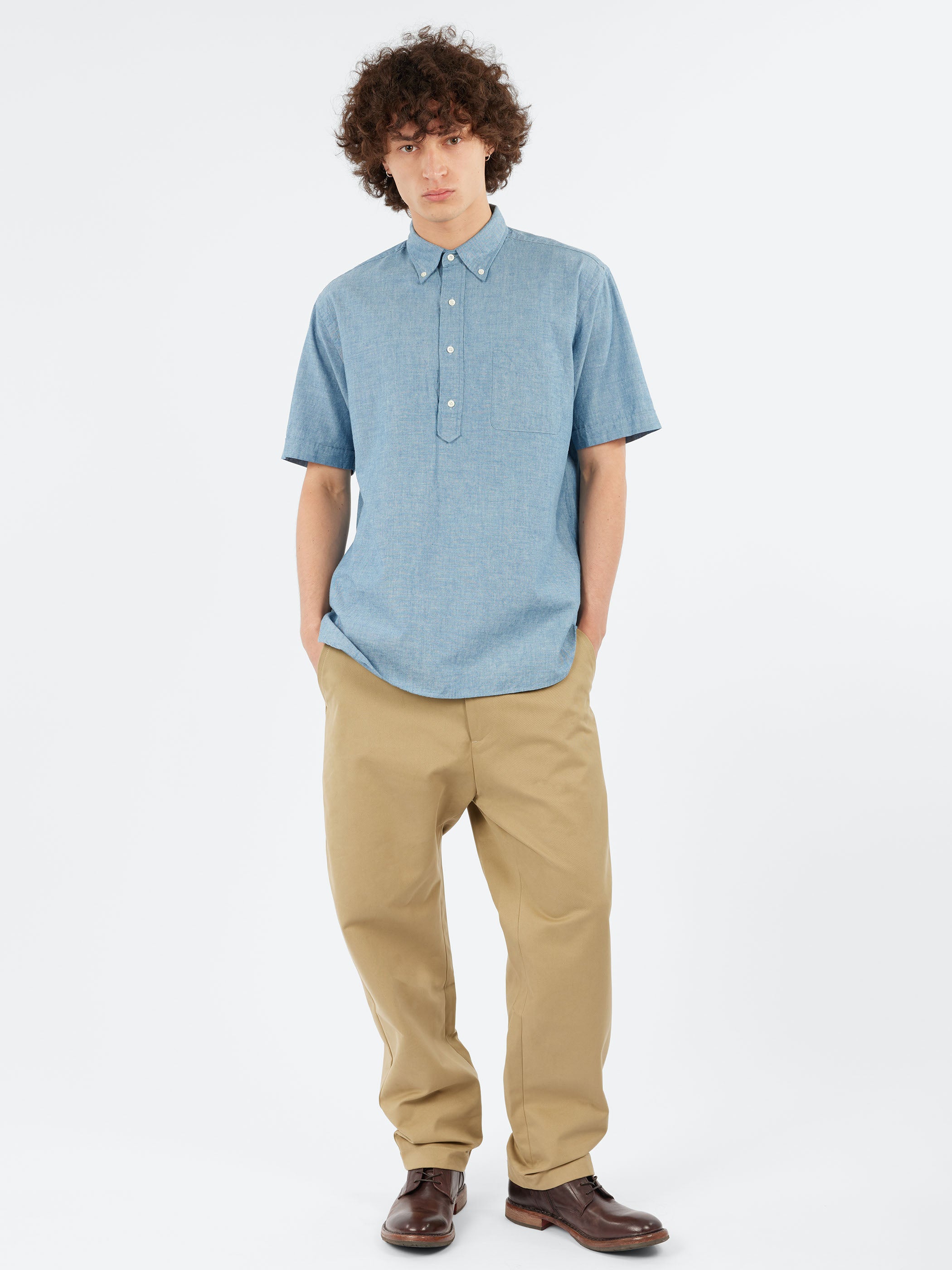 S/S Popover Chambray Shirt