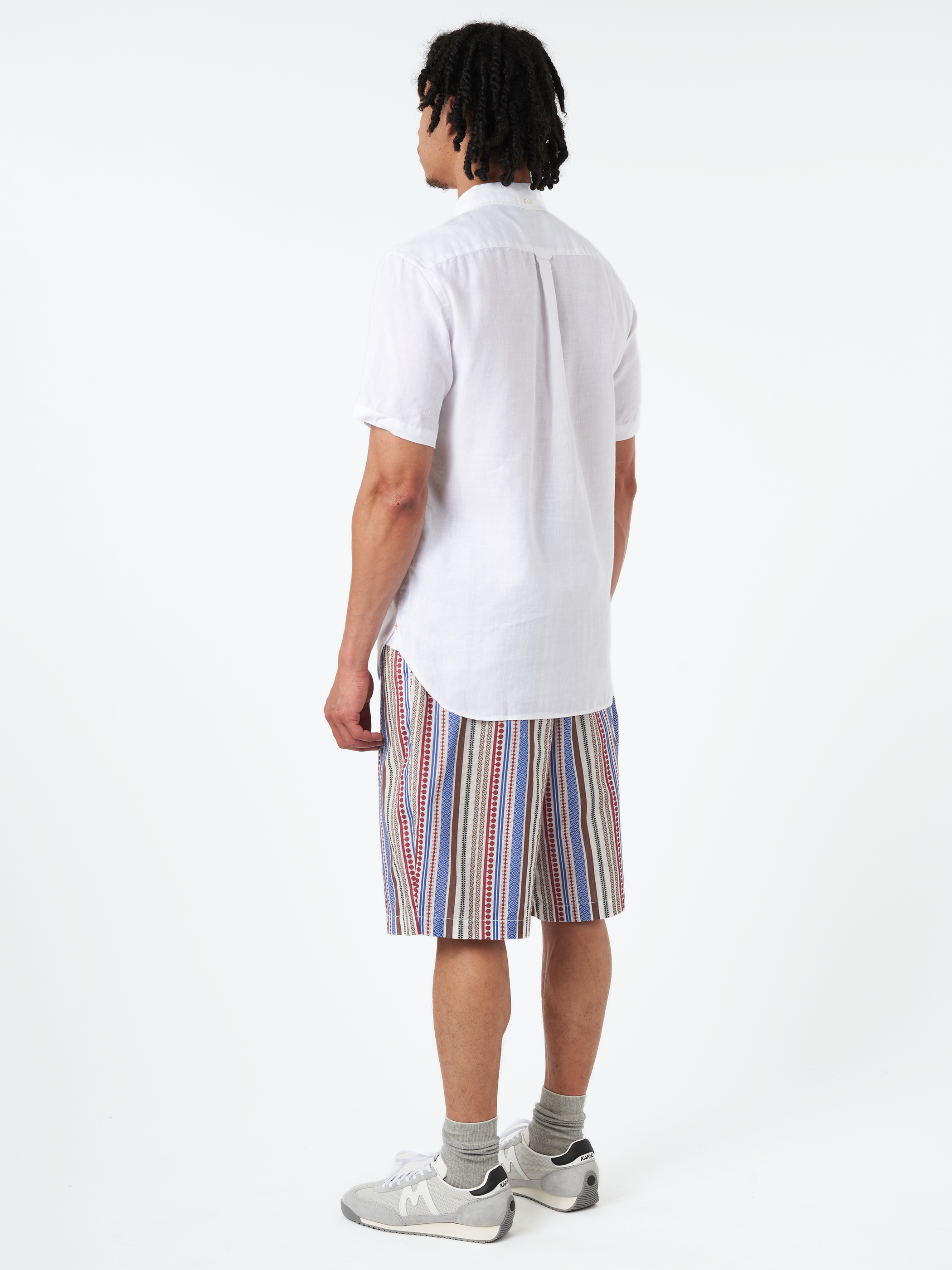 Linen Coolmax Button-Down Short Sleeve Shirt