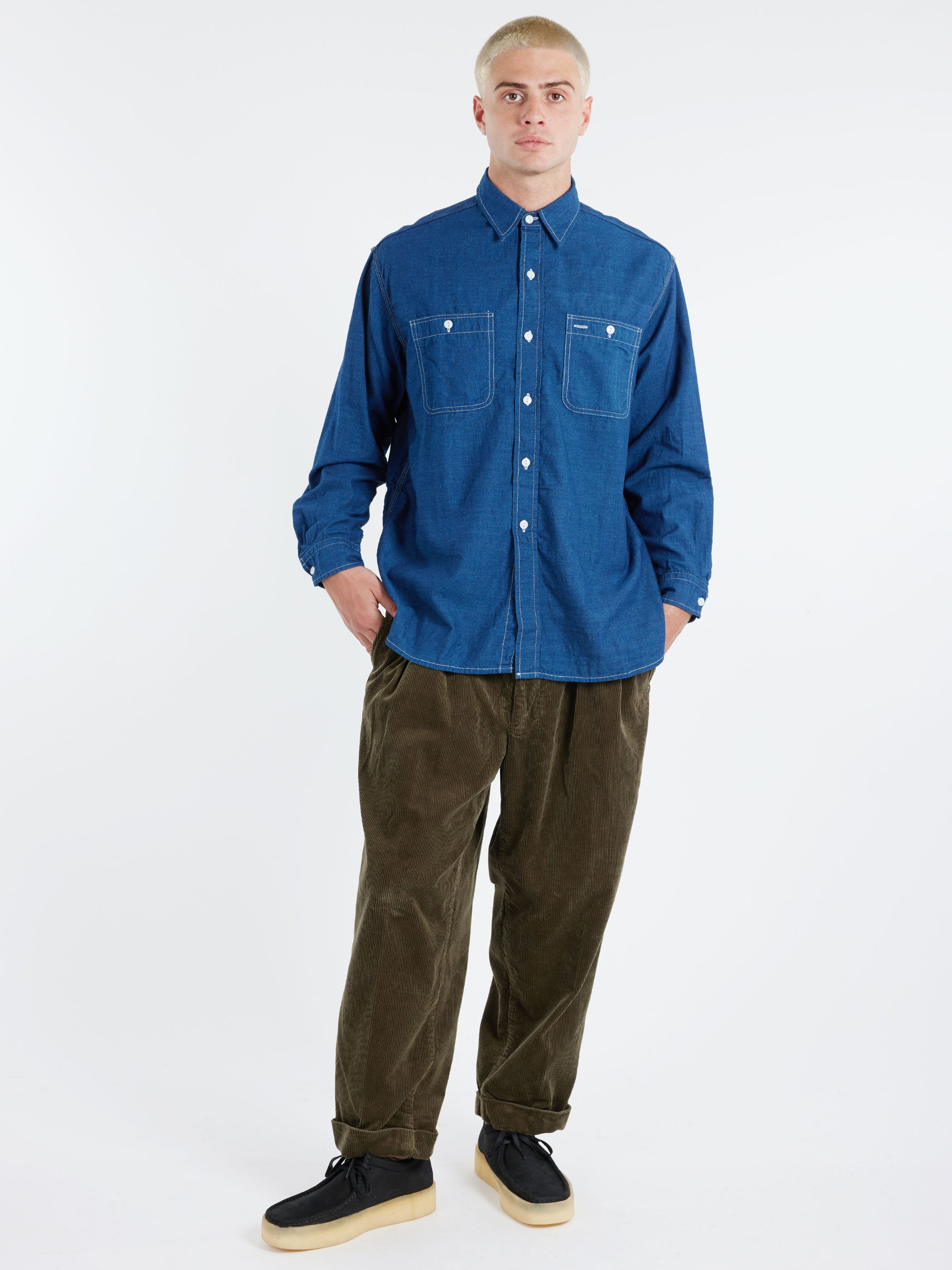 2 Pleat Corduroy Pants