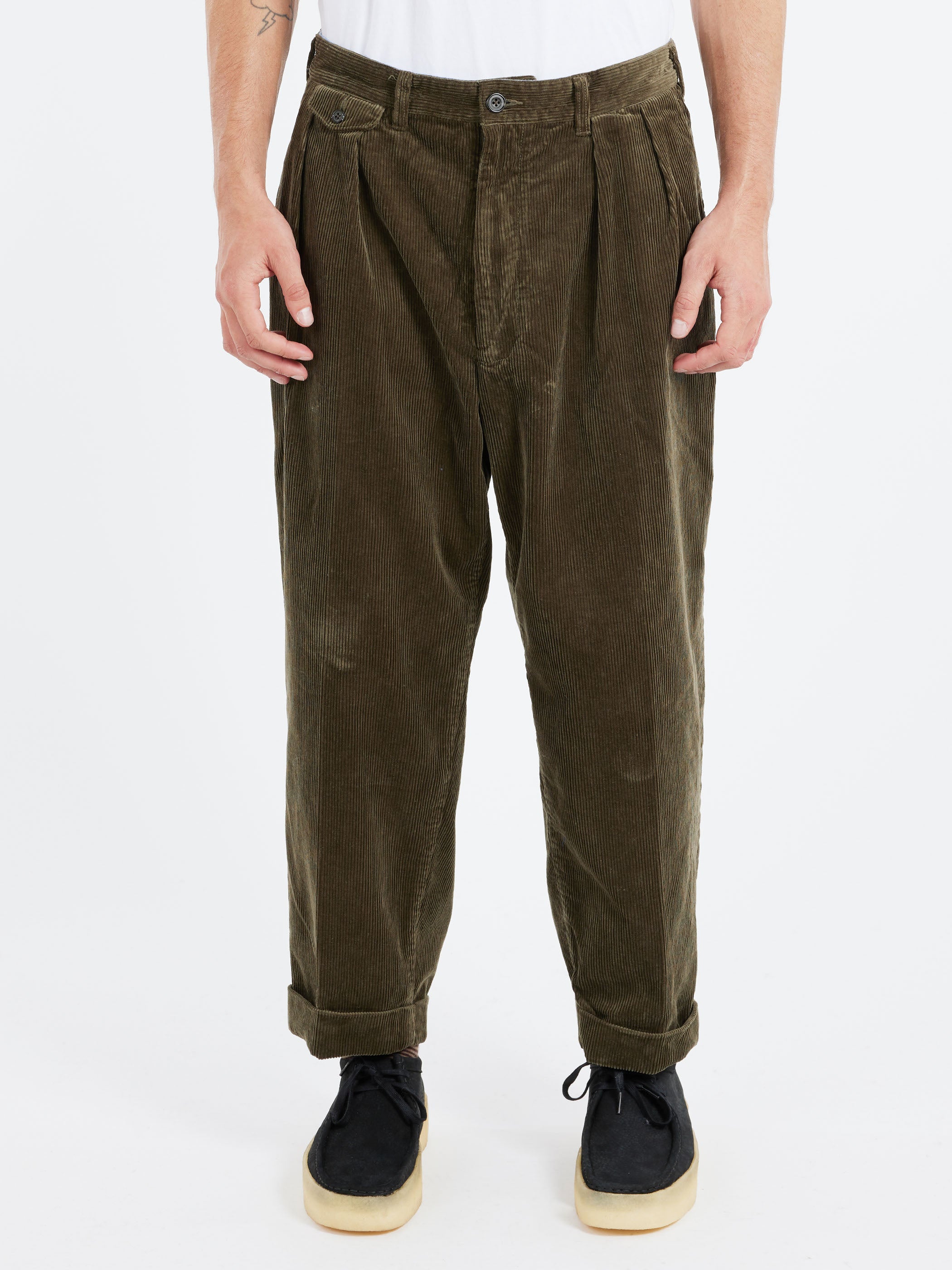 2 Pleat Corduroy Pants
