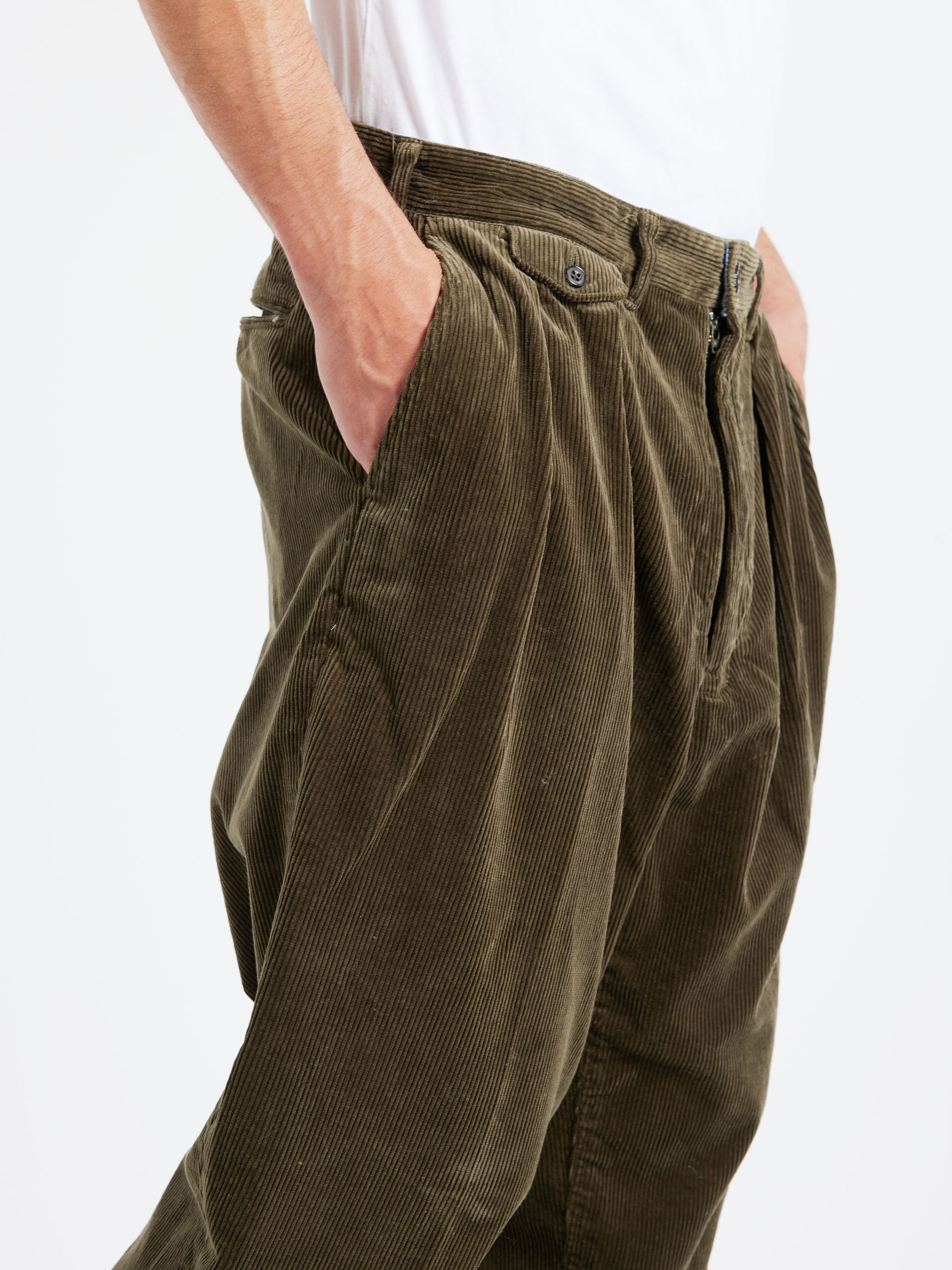 2 Pleat Corduroy Pants