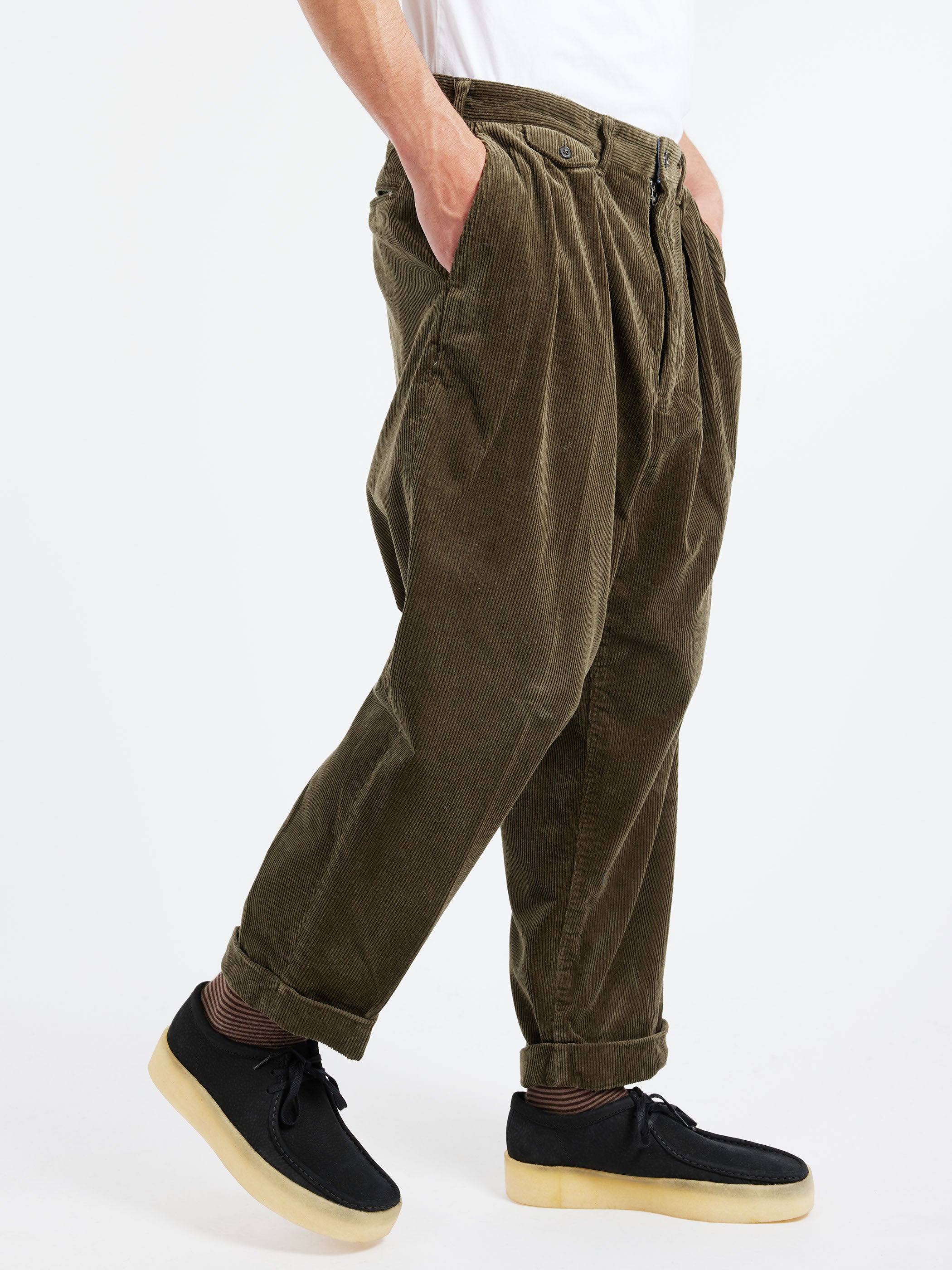 2 Pleat Corduroy Pants