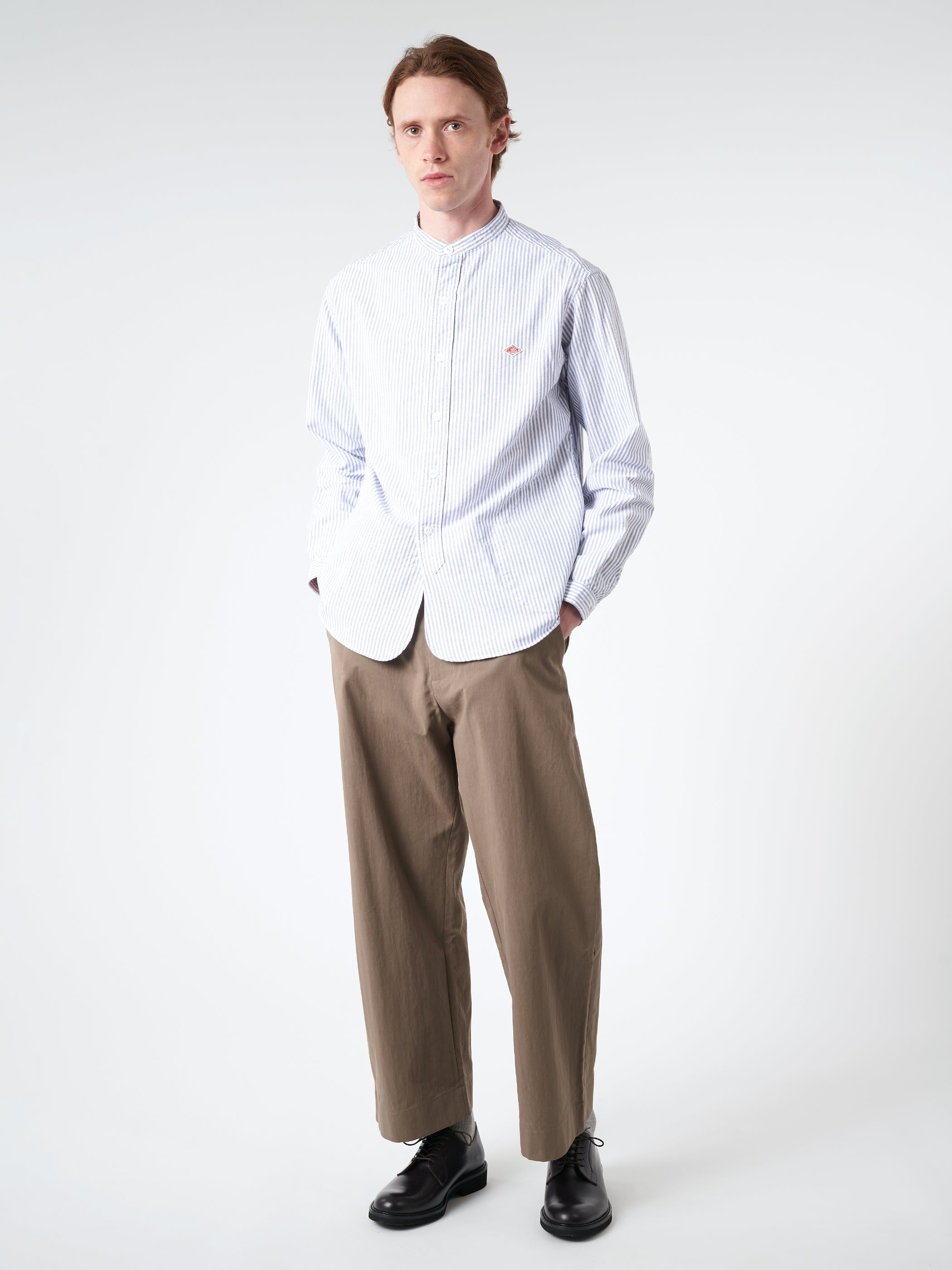 Oxford Band Collar L/S Shirt