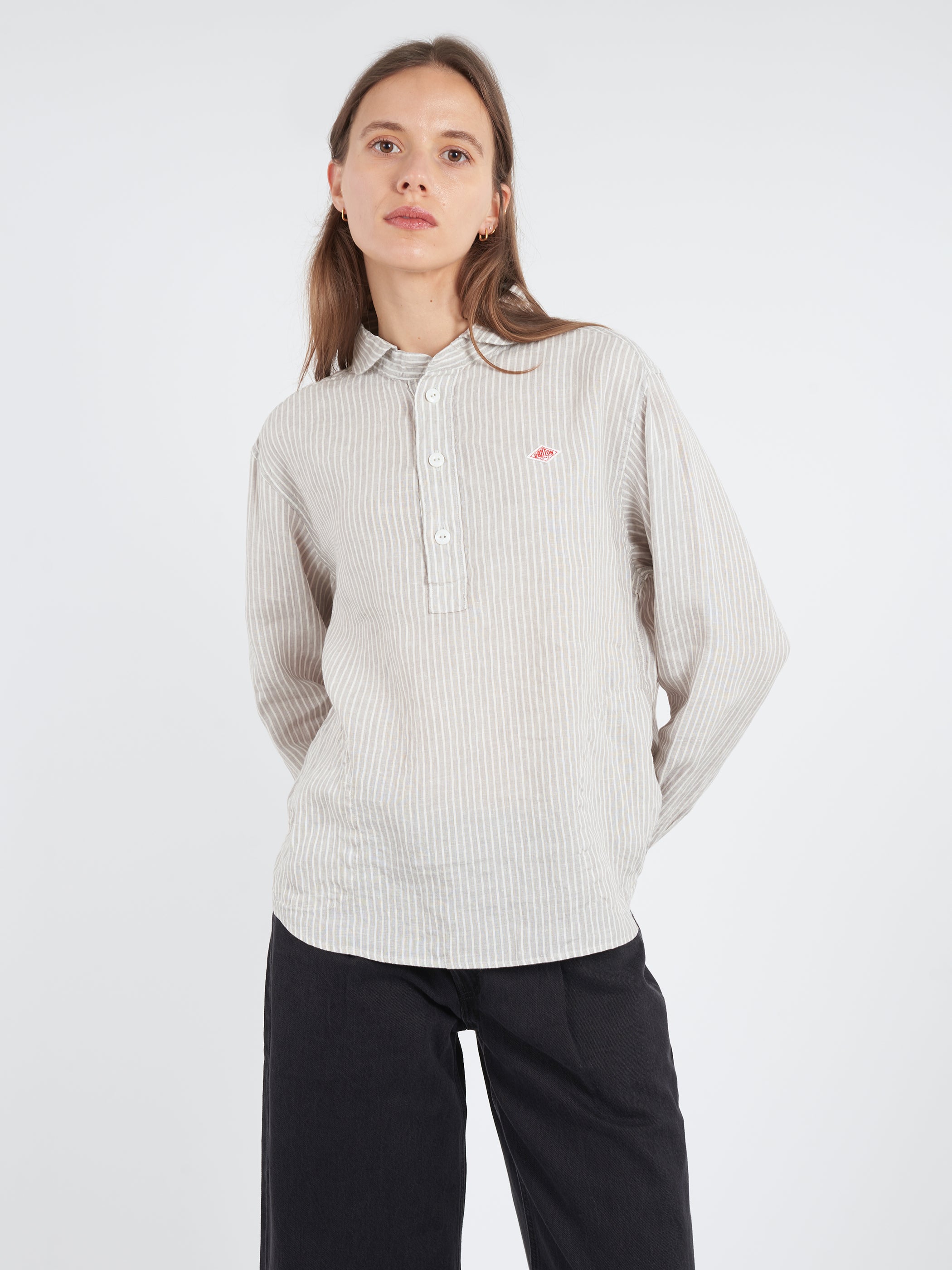 Women's Round Collar Pullover L/S Shirt