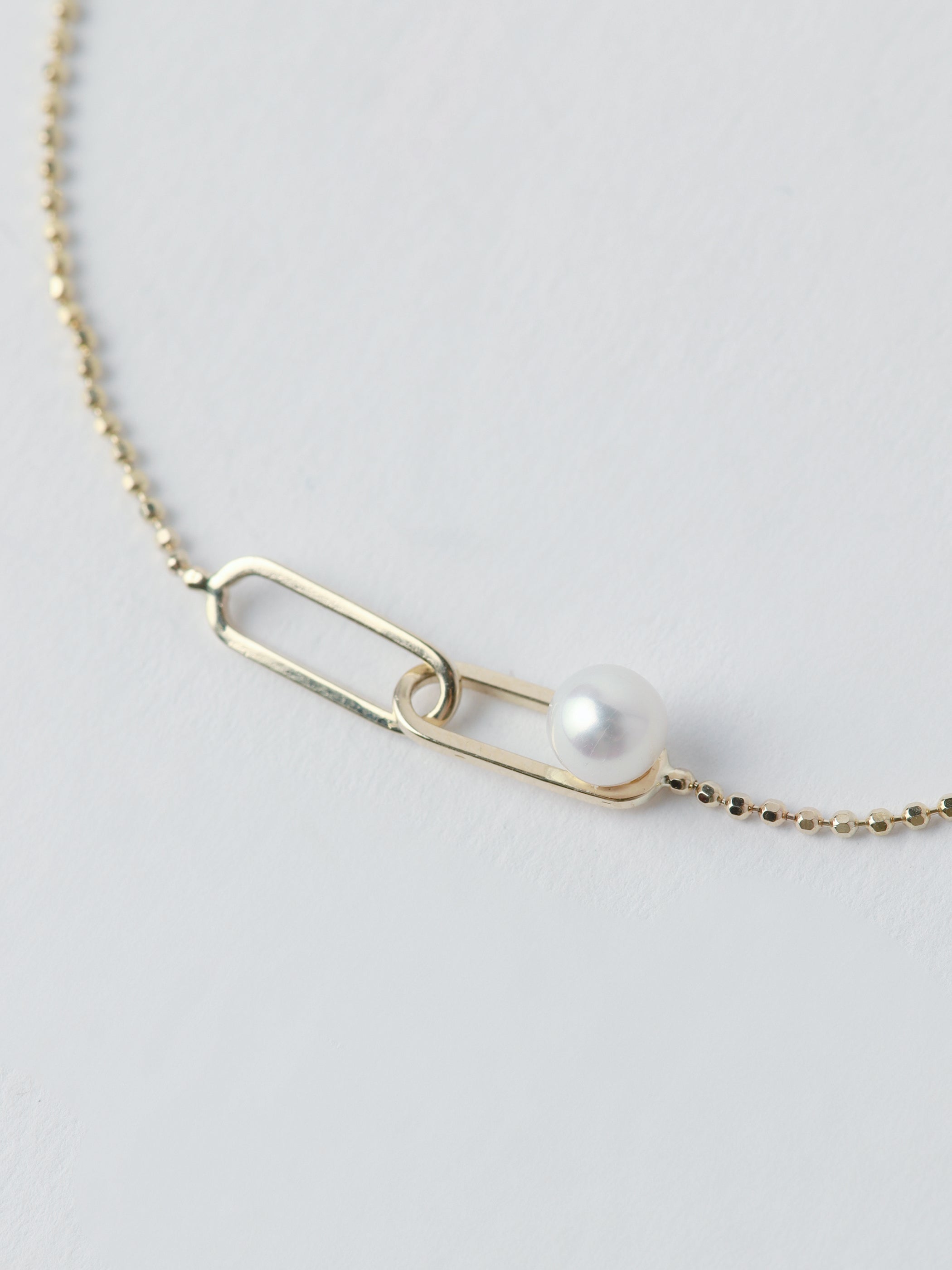 Double Link Pearl Bracelet