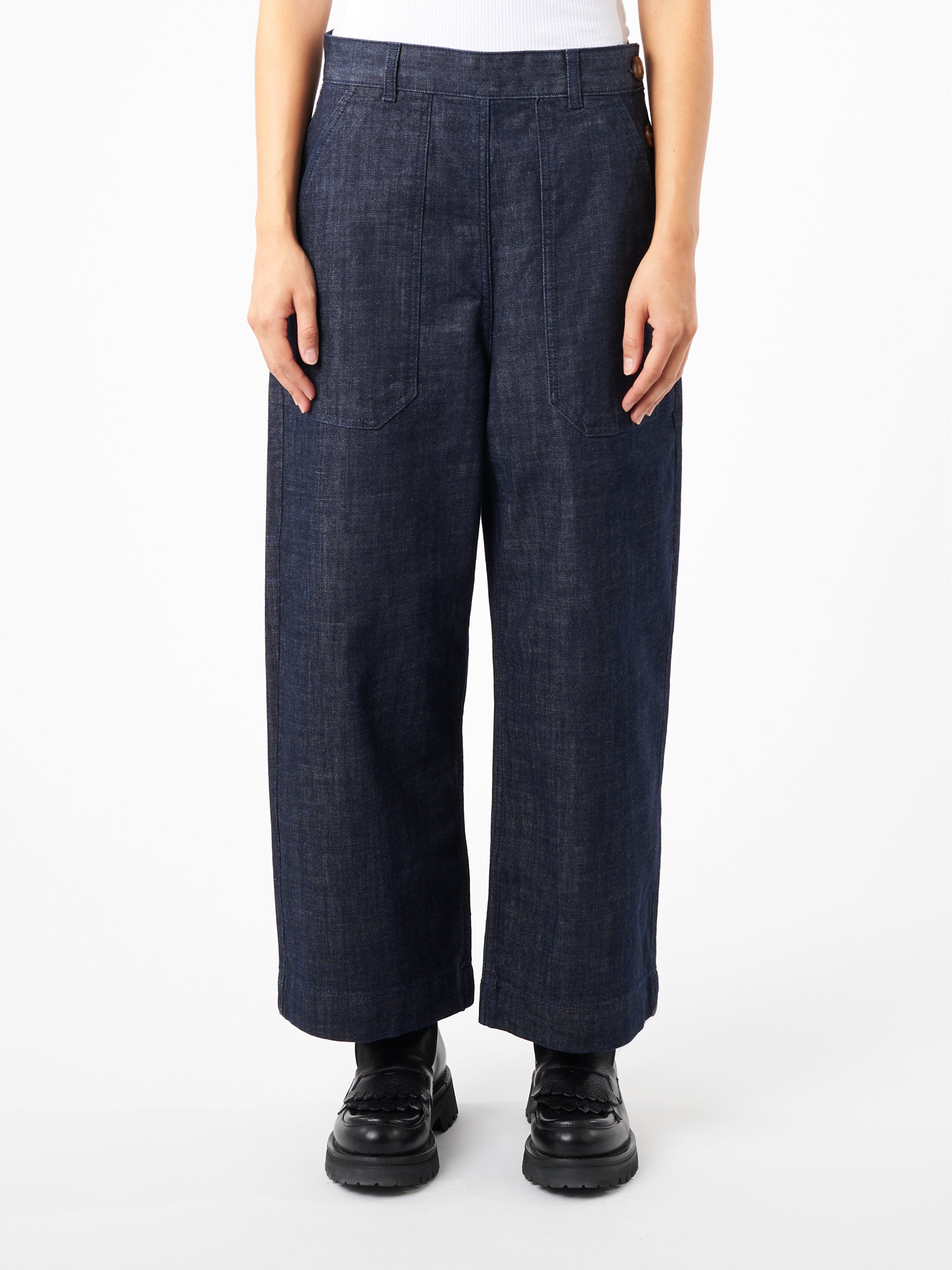 Annie Side Button Denim