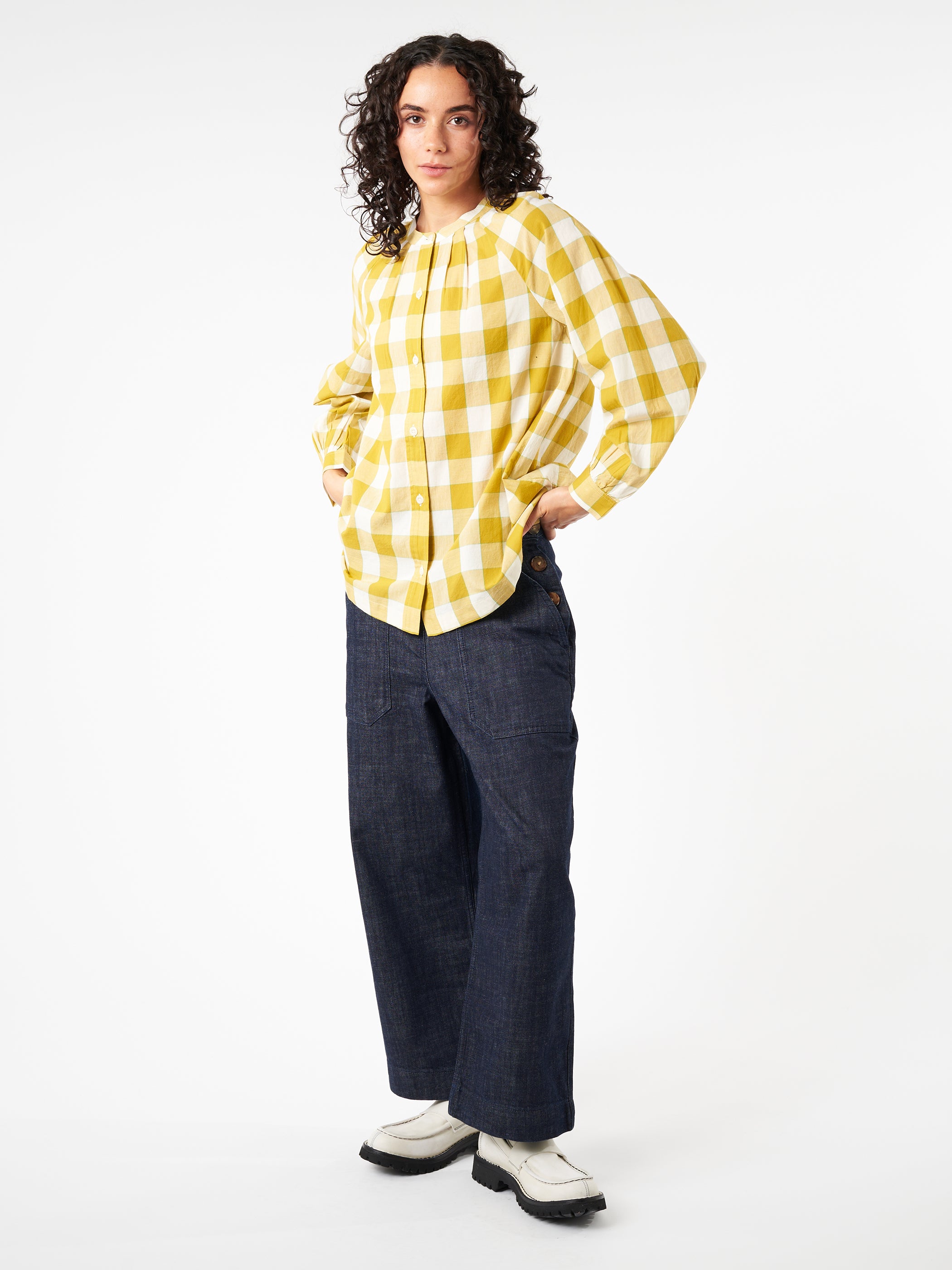 Annie Side Button Denim