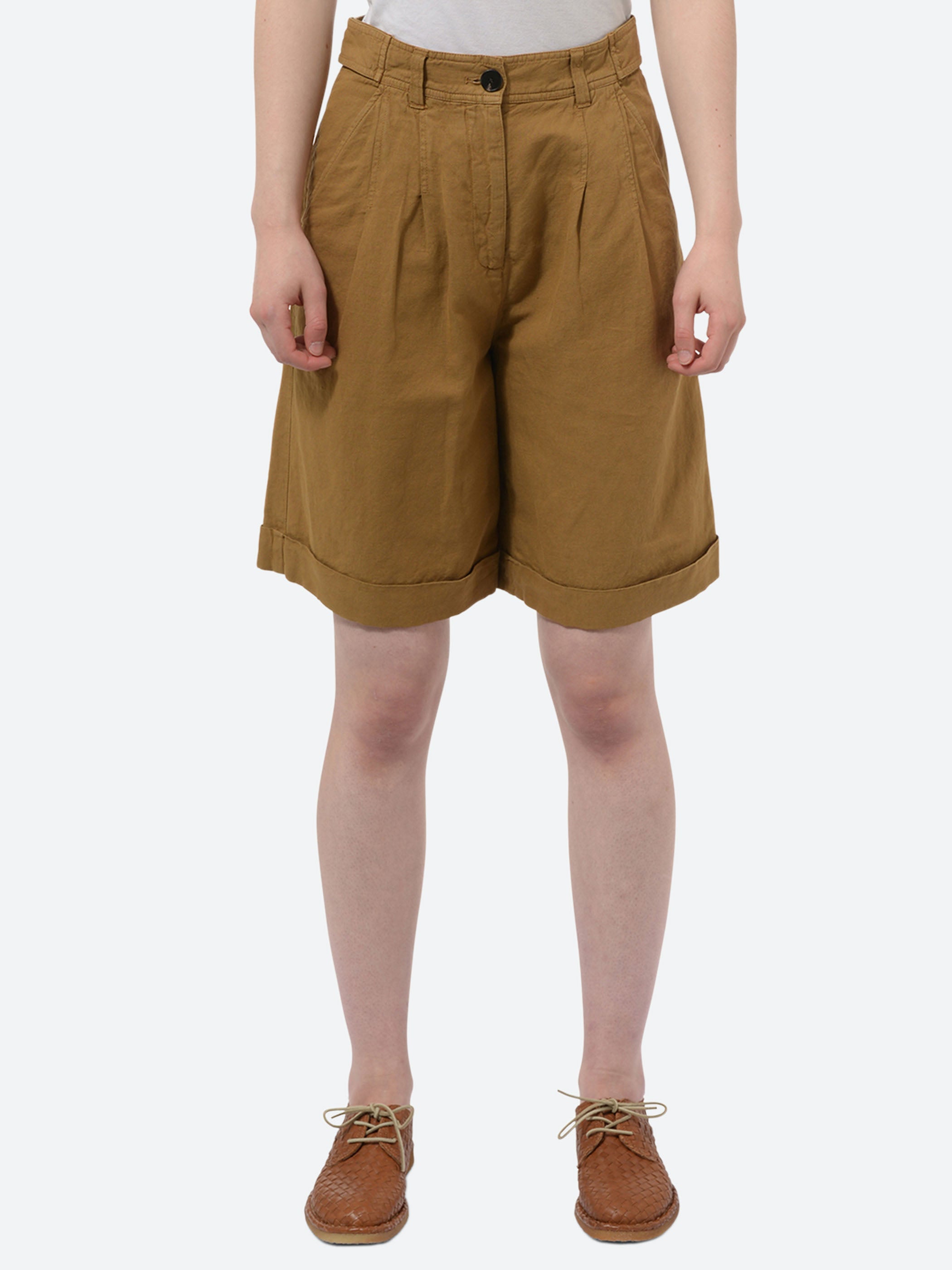 Cotton Linen Twill Short