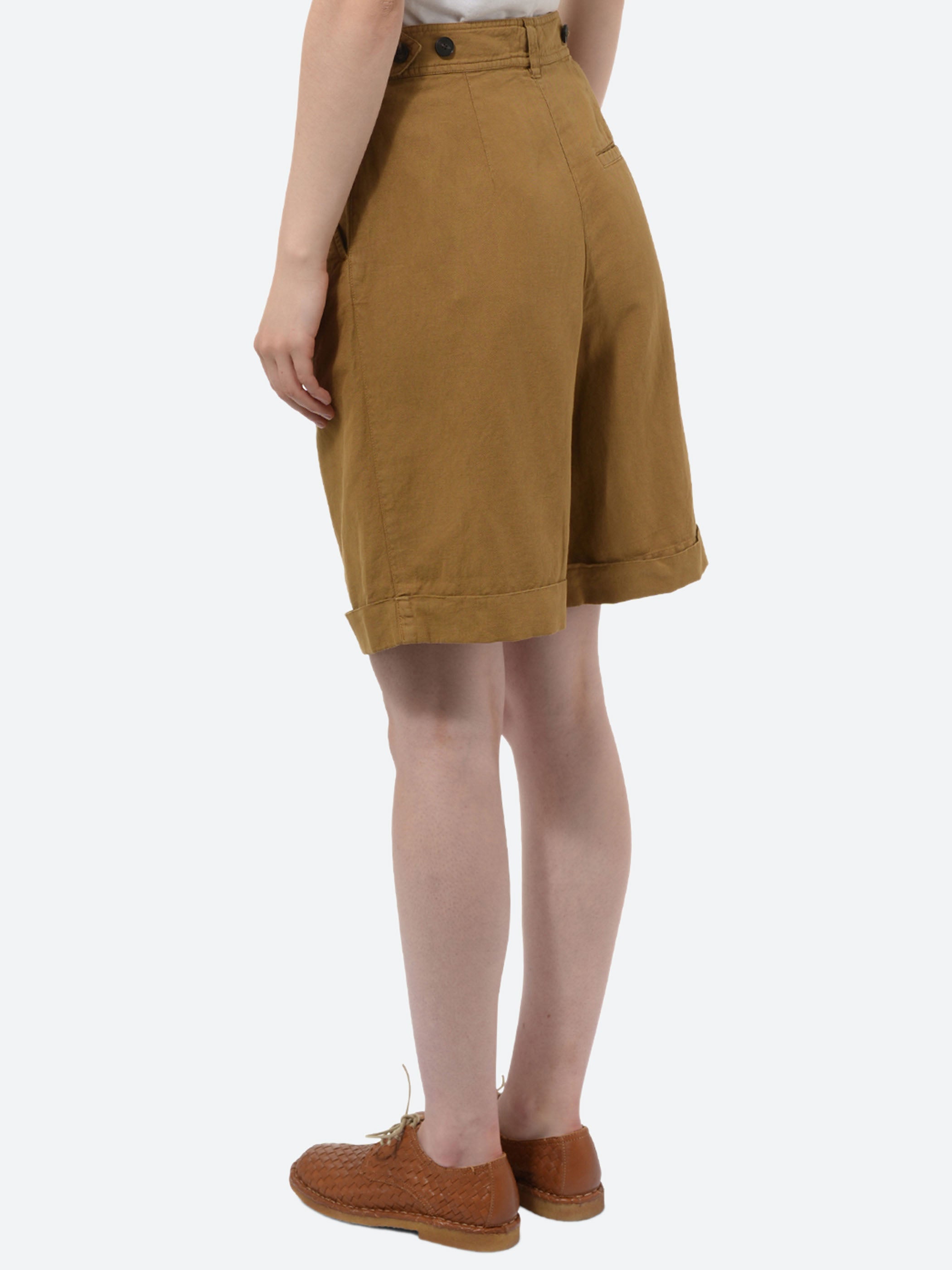 Cotton Linen Twill Short