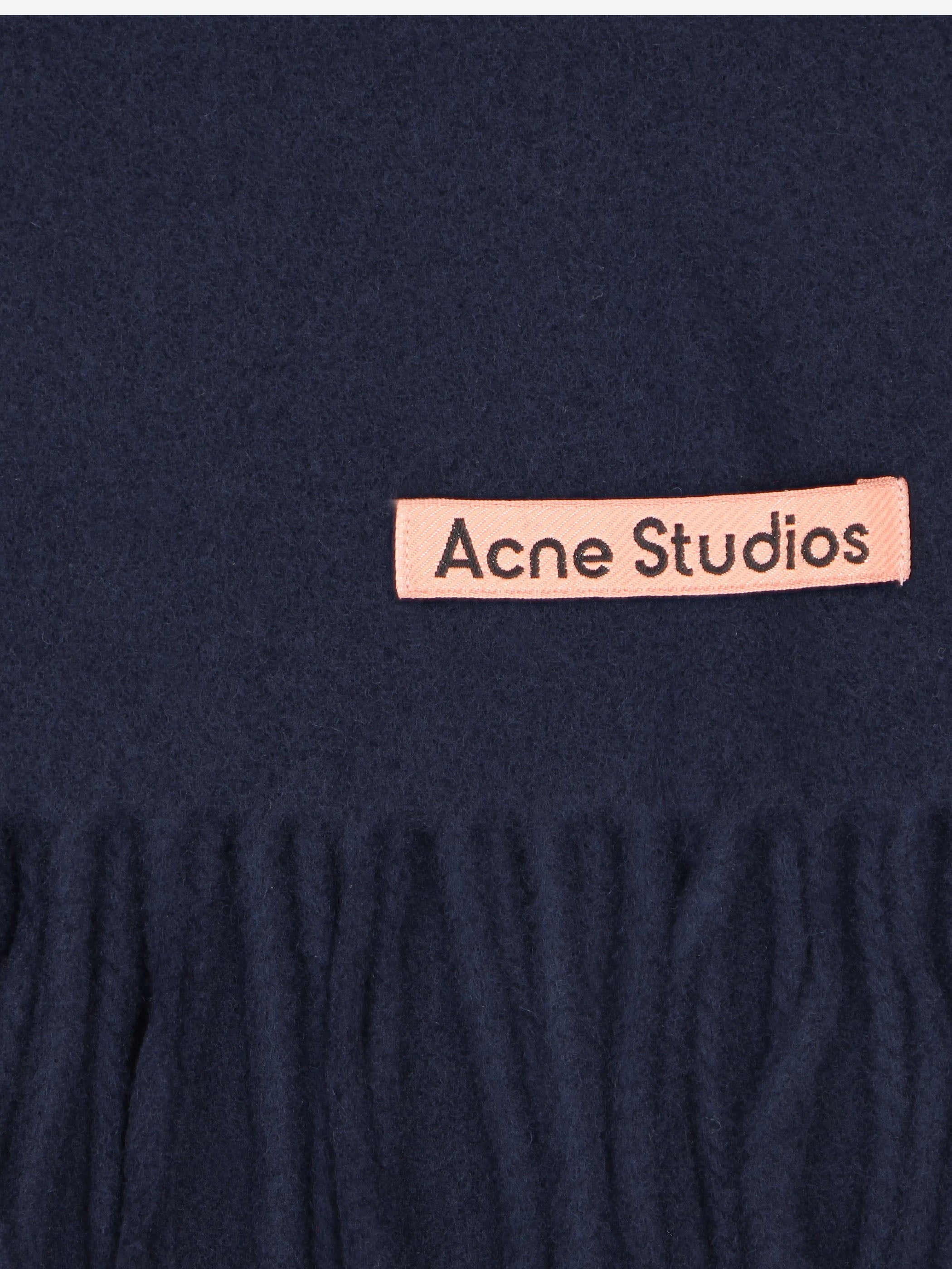 Fringe Wool Scarf - Skinny