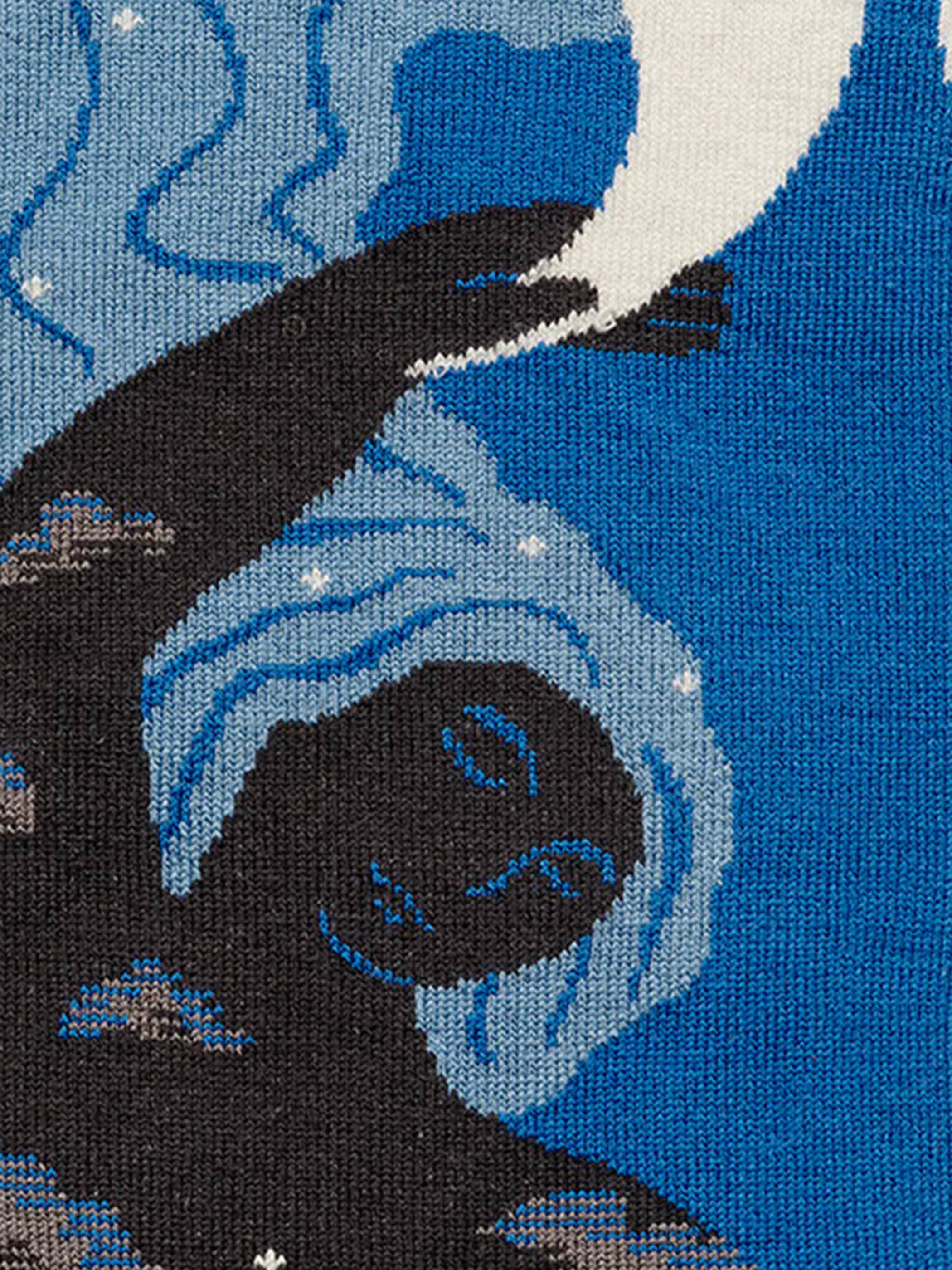 Cobalt Moon Knee-High Sock