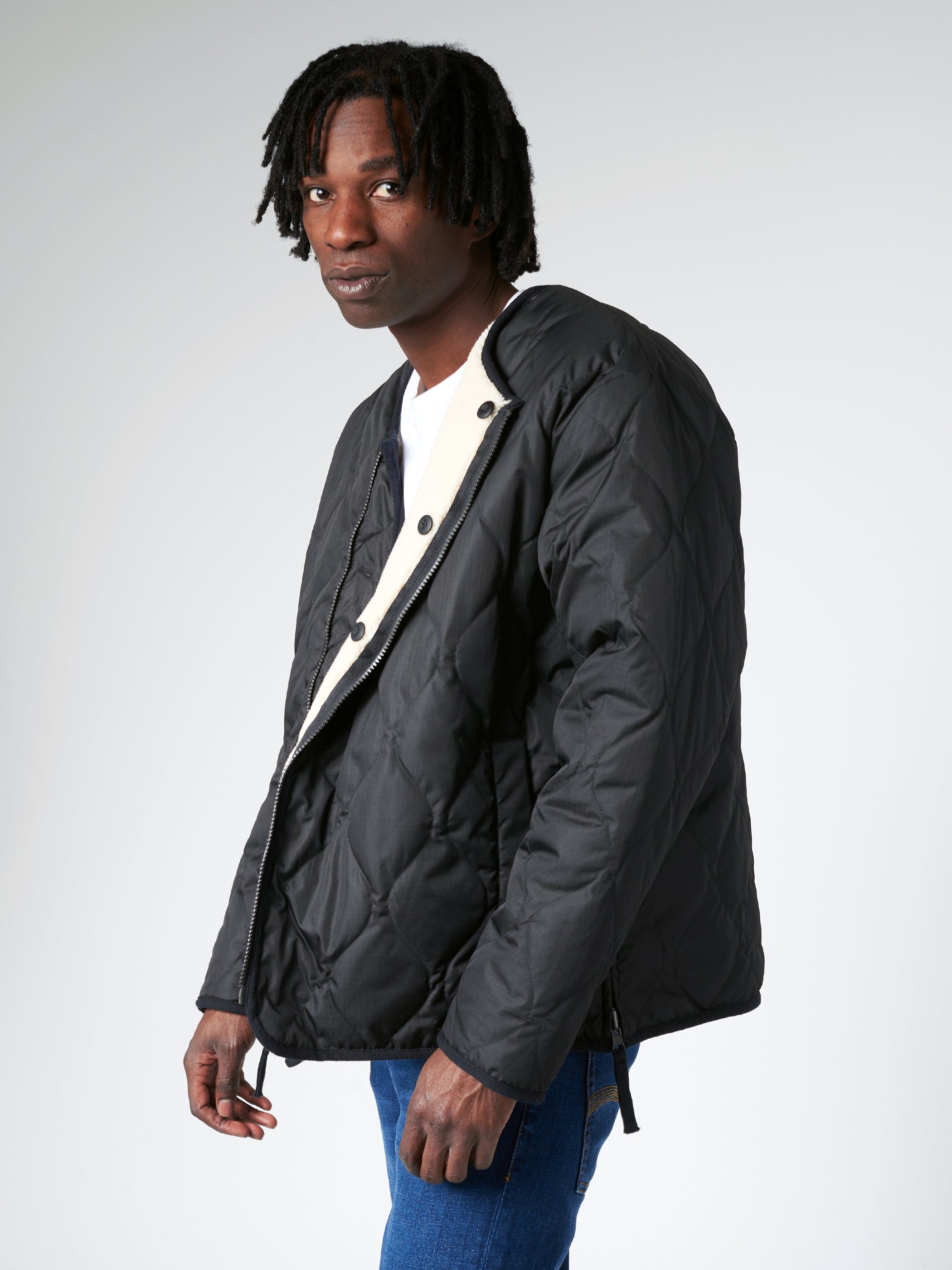 Military Reversible Crew Neck Down Jacket