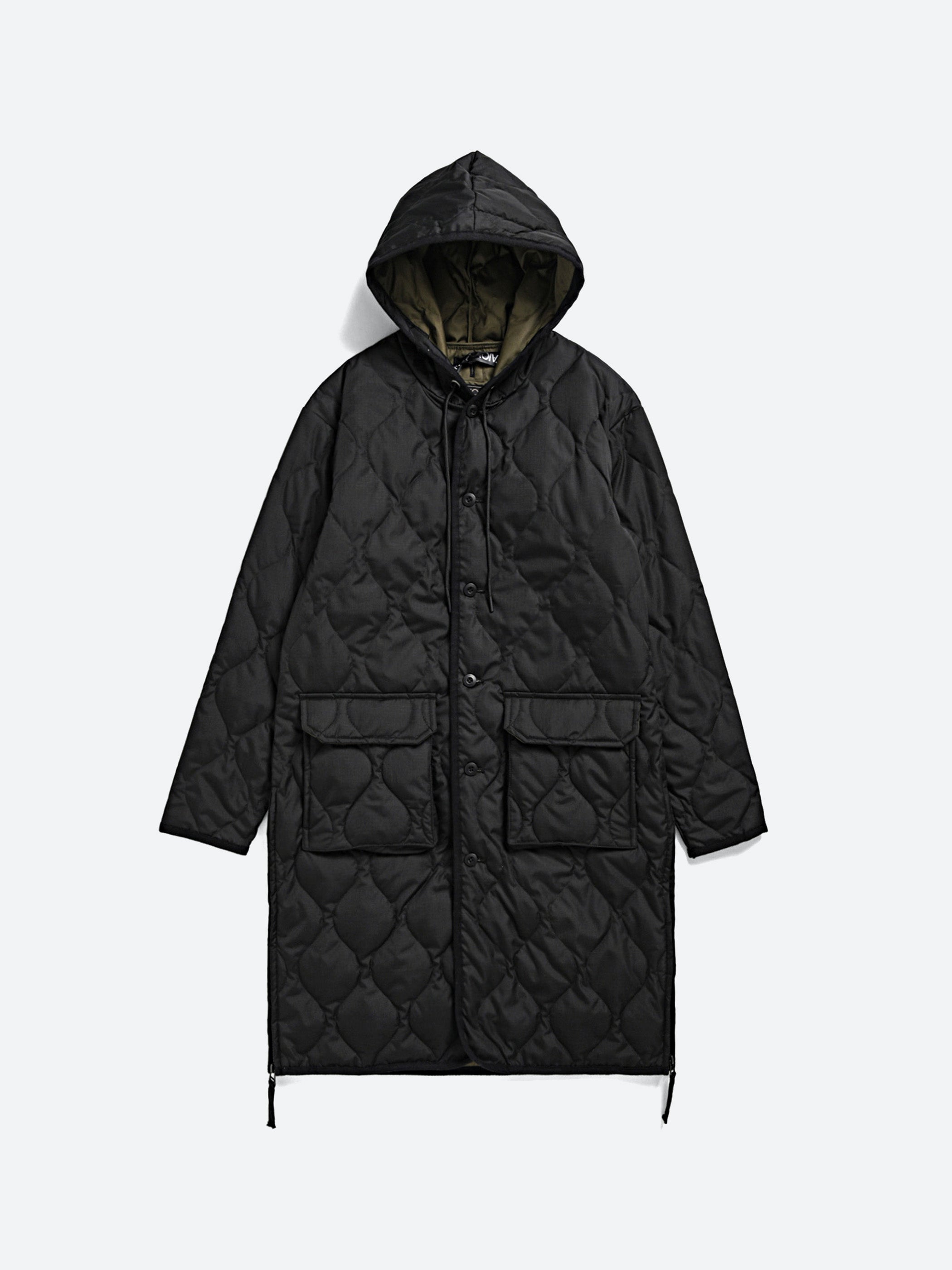 Military Hood Long Down Coat