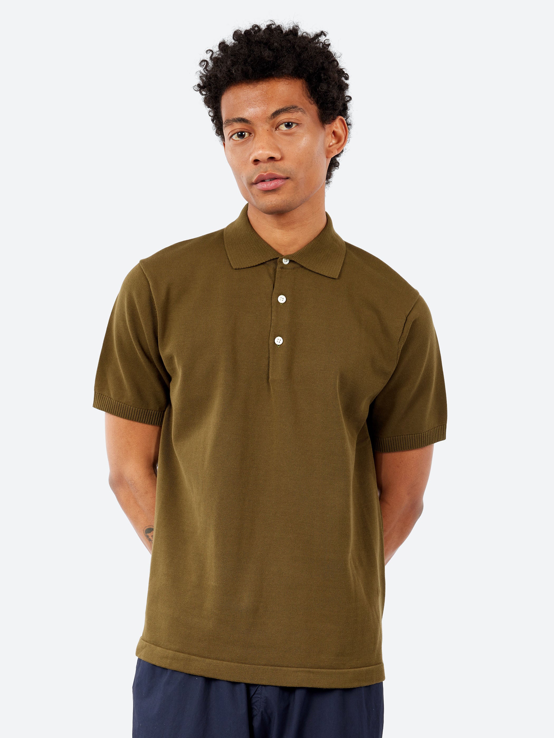 Knit Polo Shirt