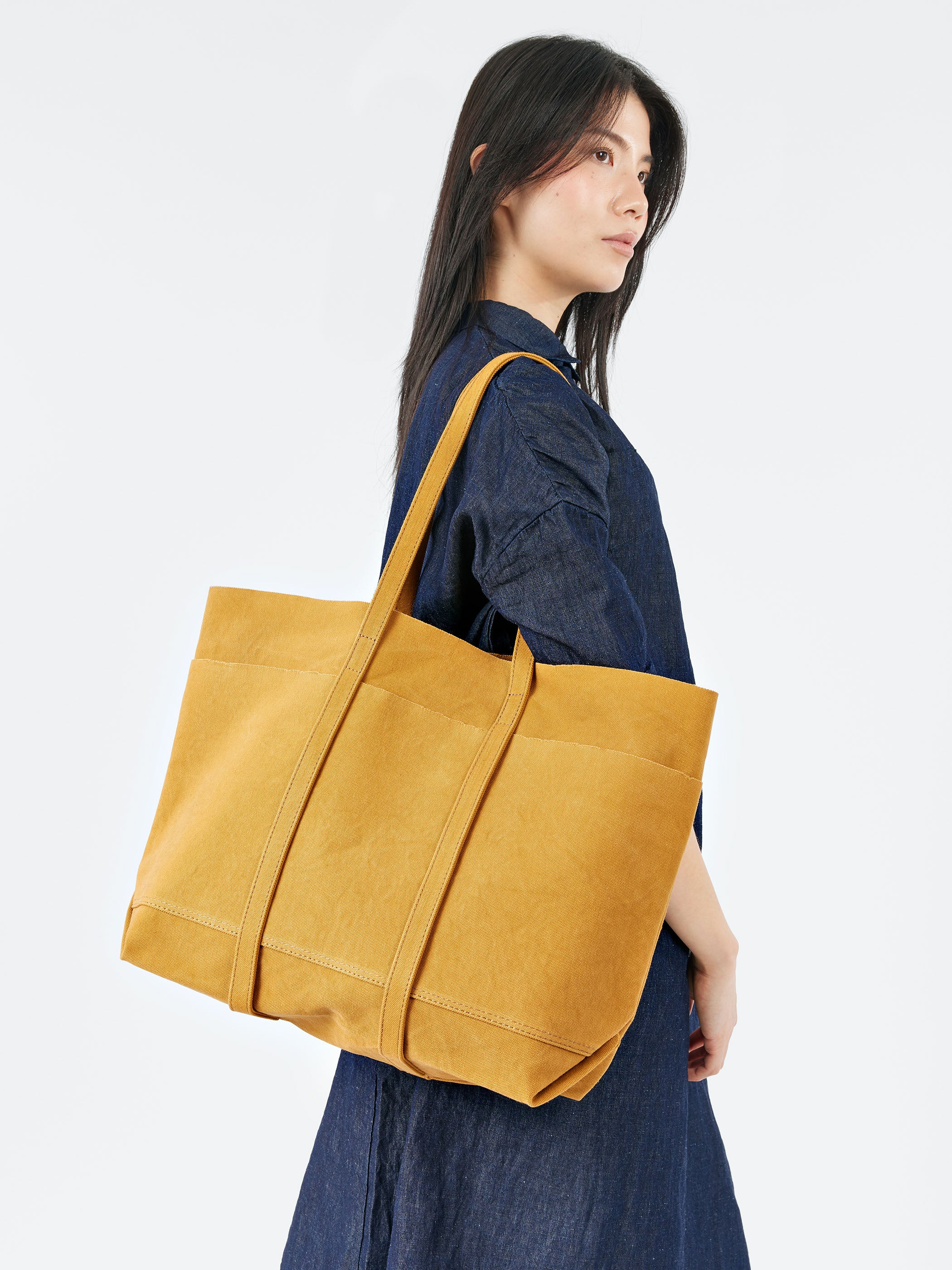 Medium Washed Canvas Tote