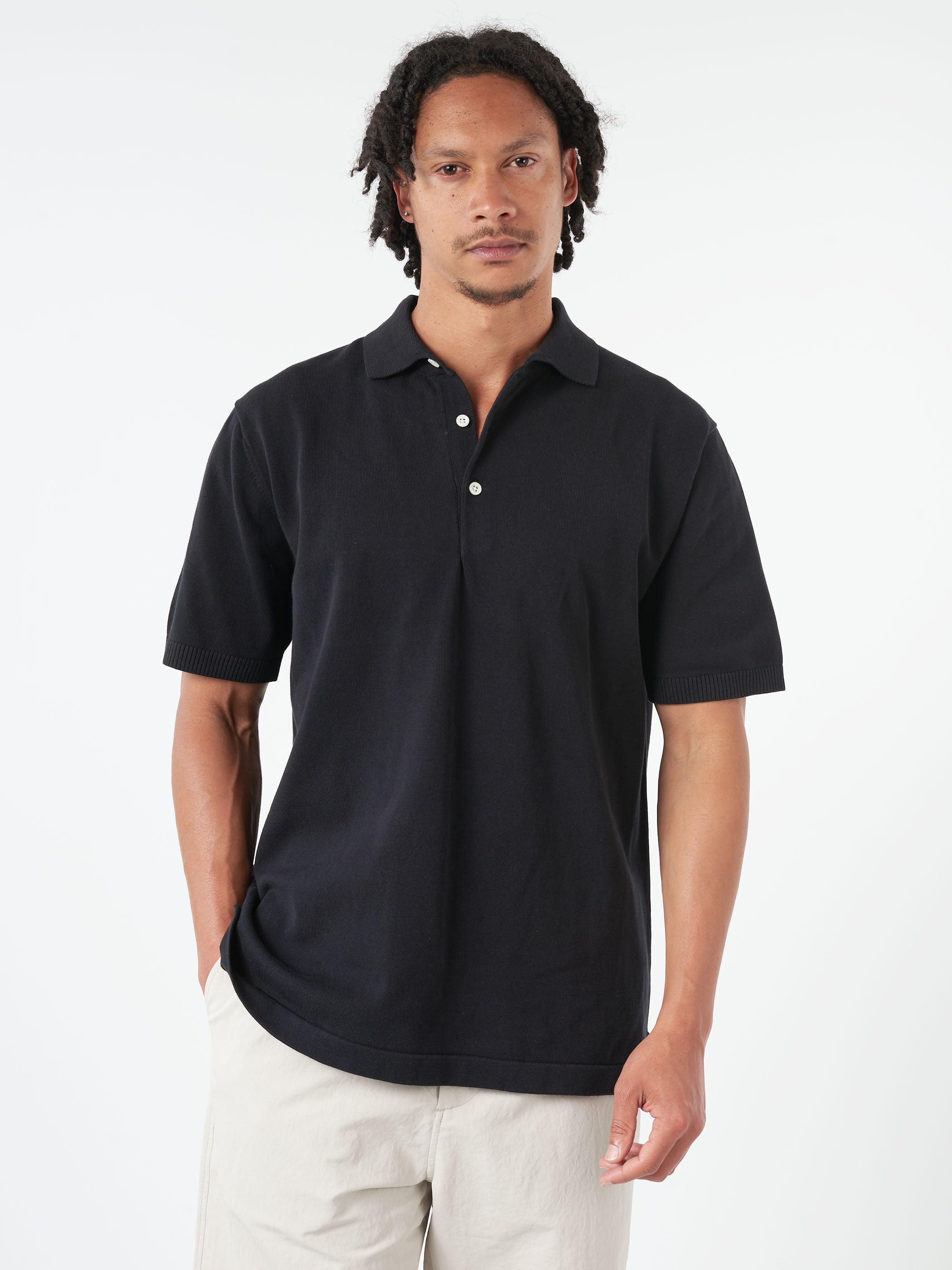 Knit Polo Shirt