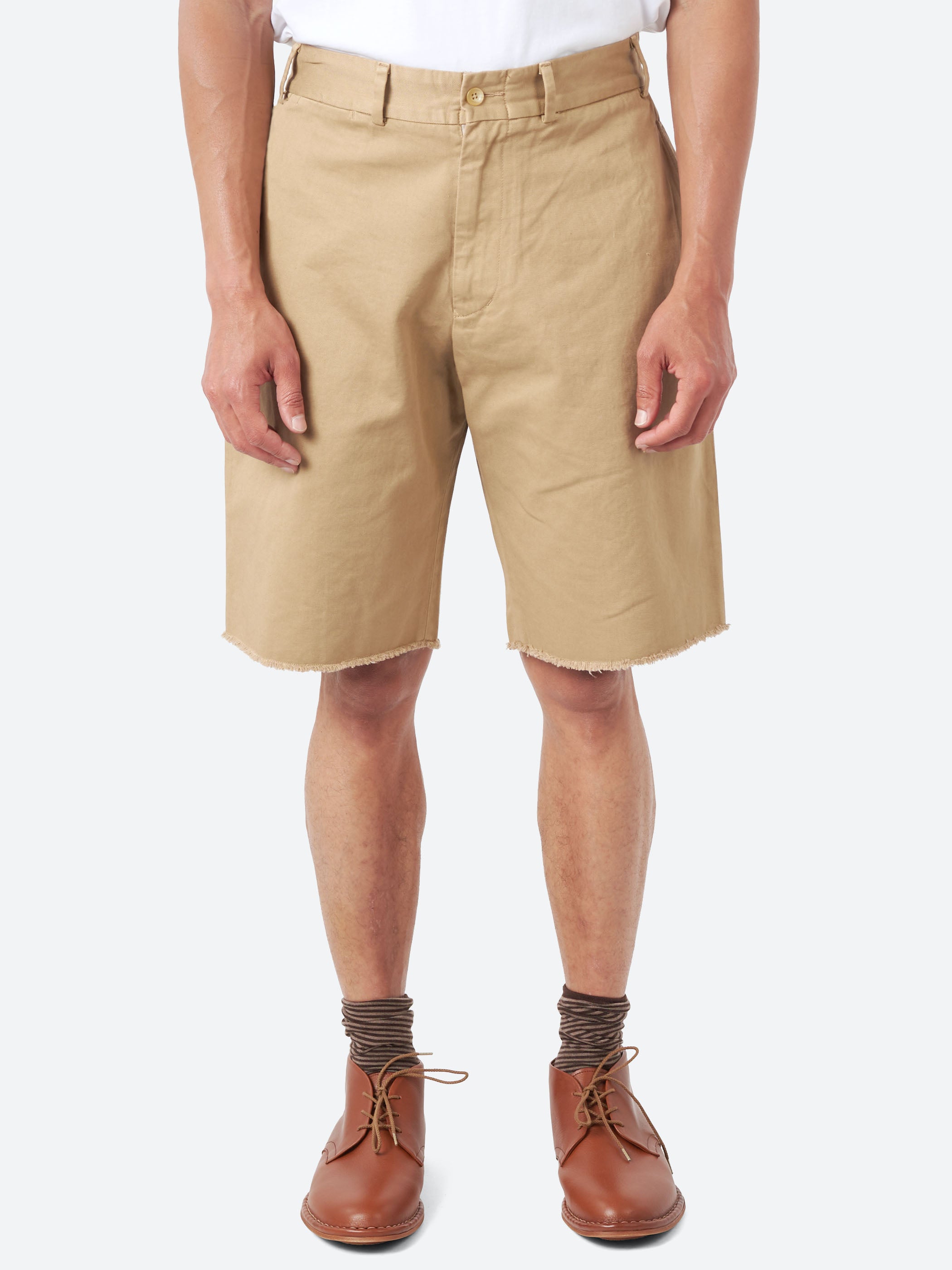 Plain Front Shorts