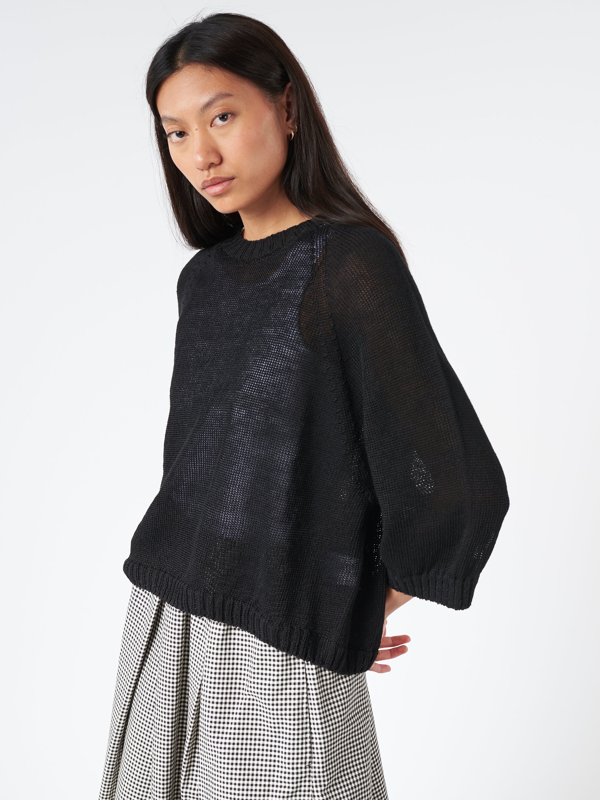 Linen Knit Pullover