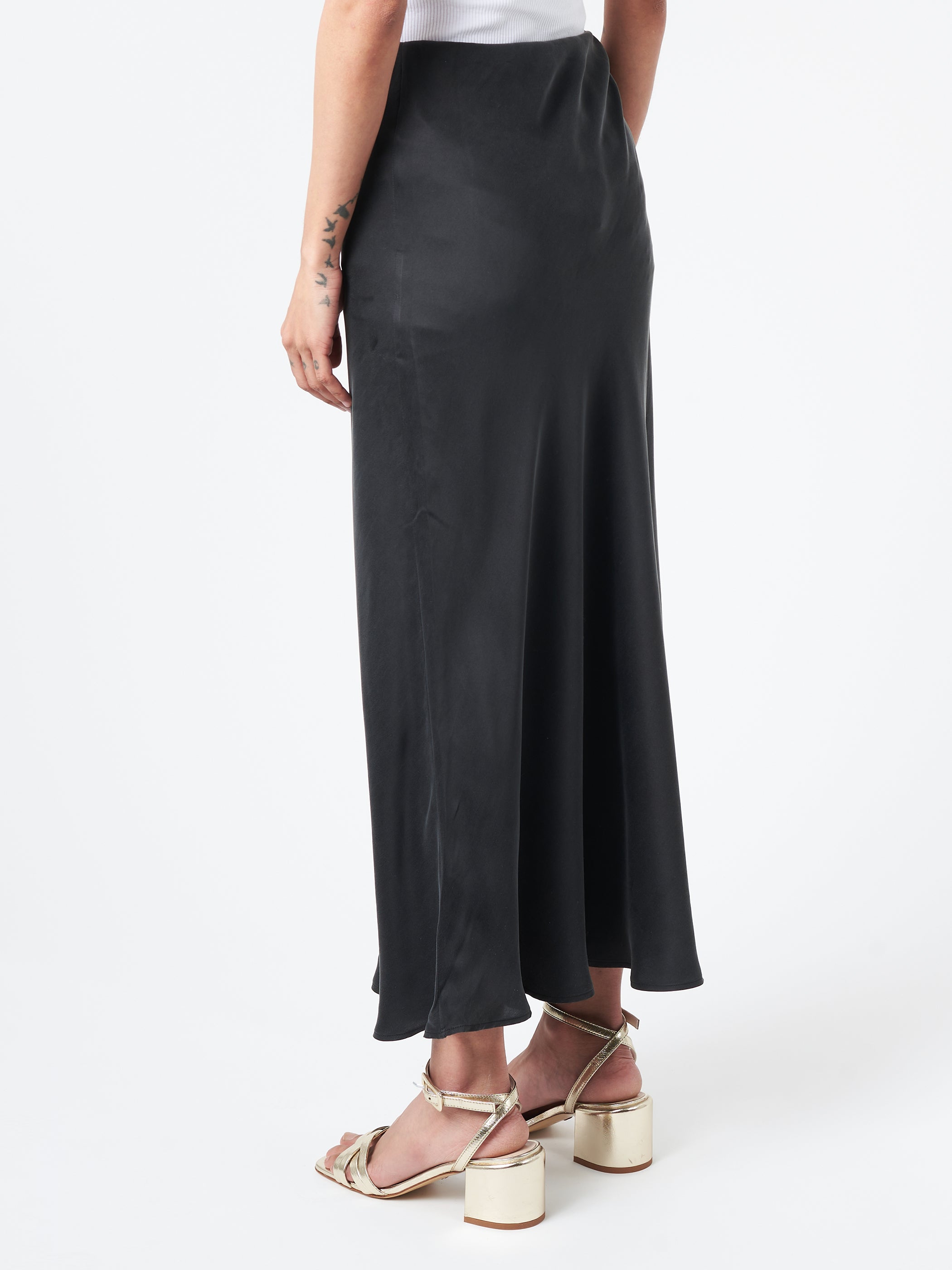 Long Bias Cut Skirt