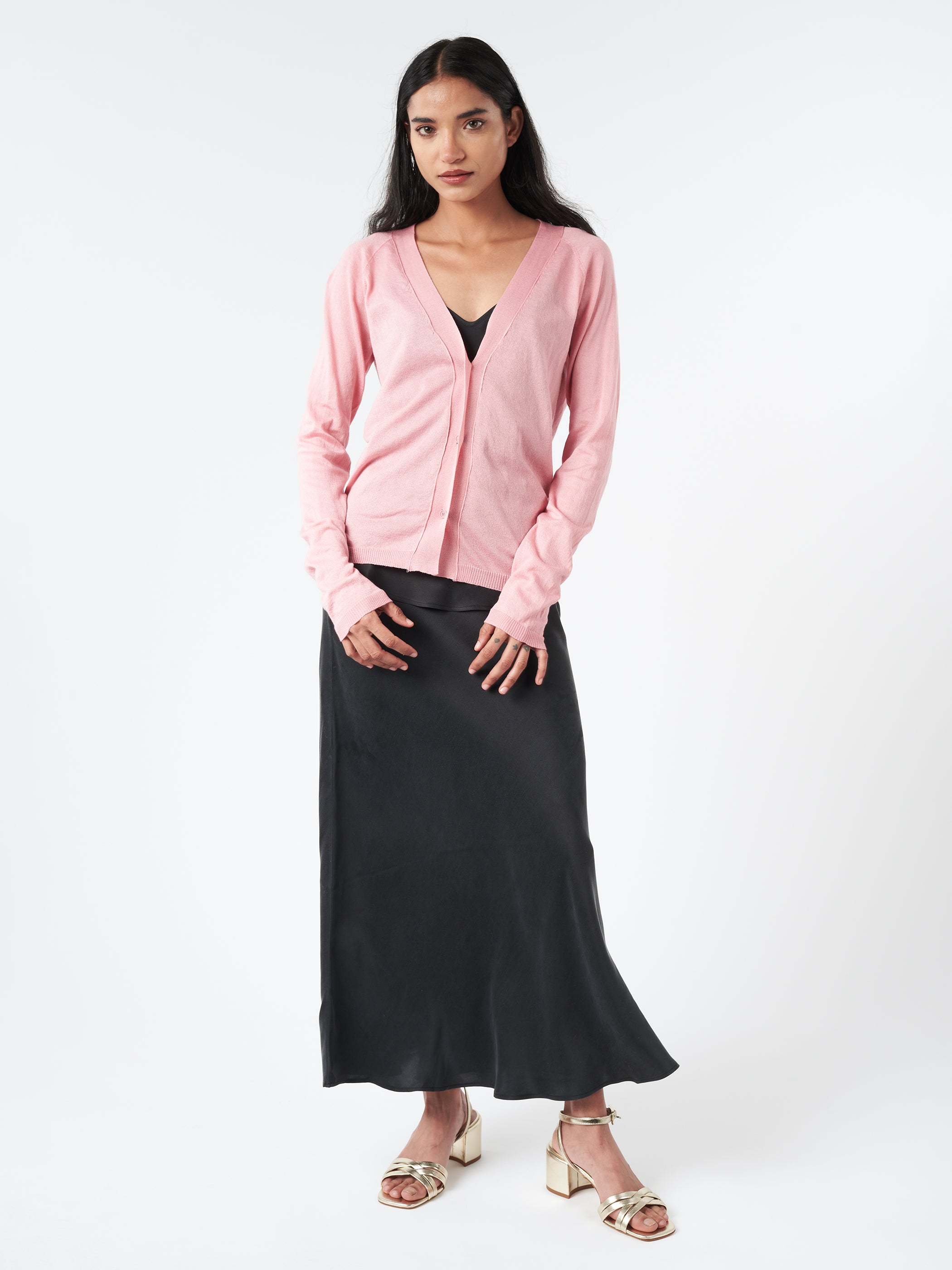 Long Bias Cut Skirt