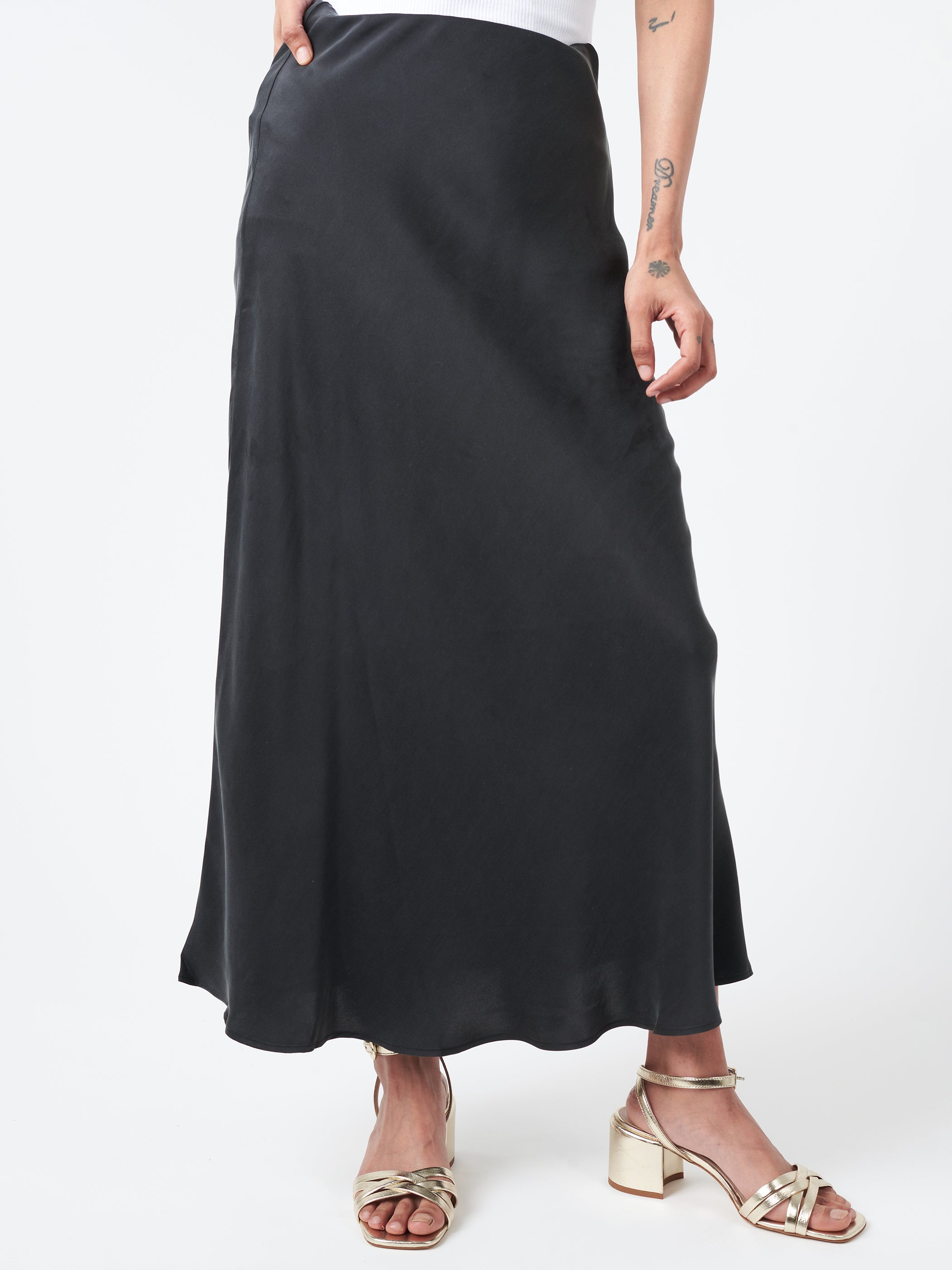 Long Bias Cut Skirt