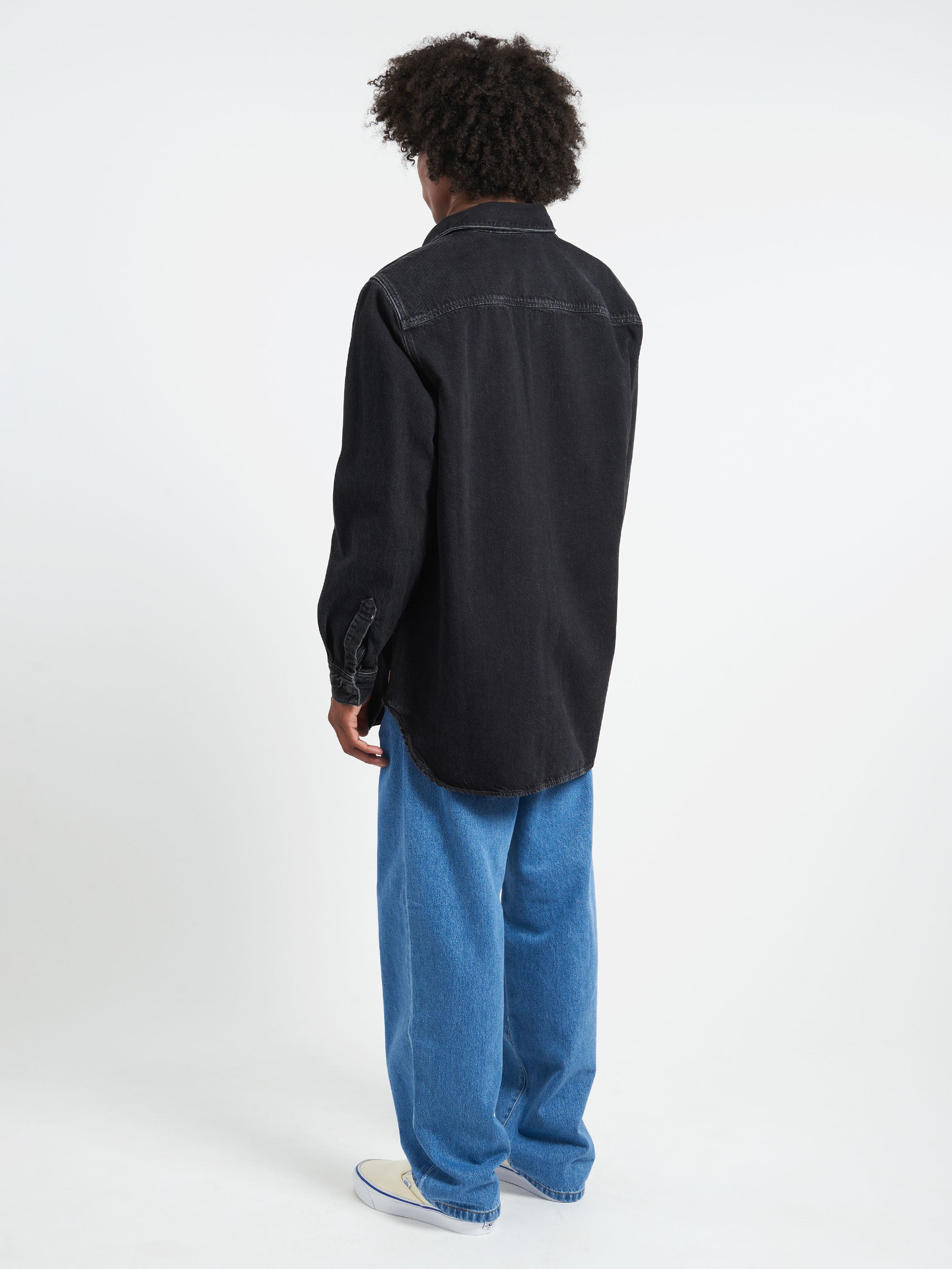 Denim Button-Up Shirt