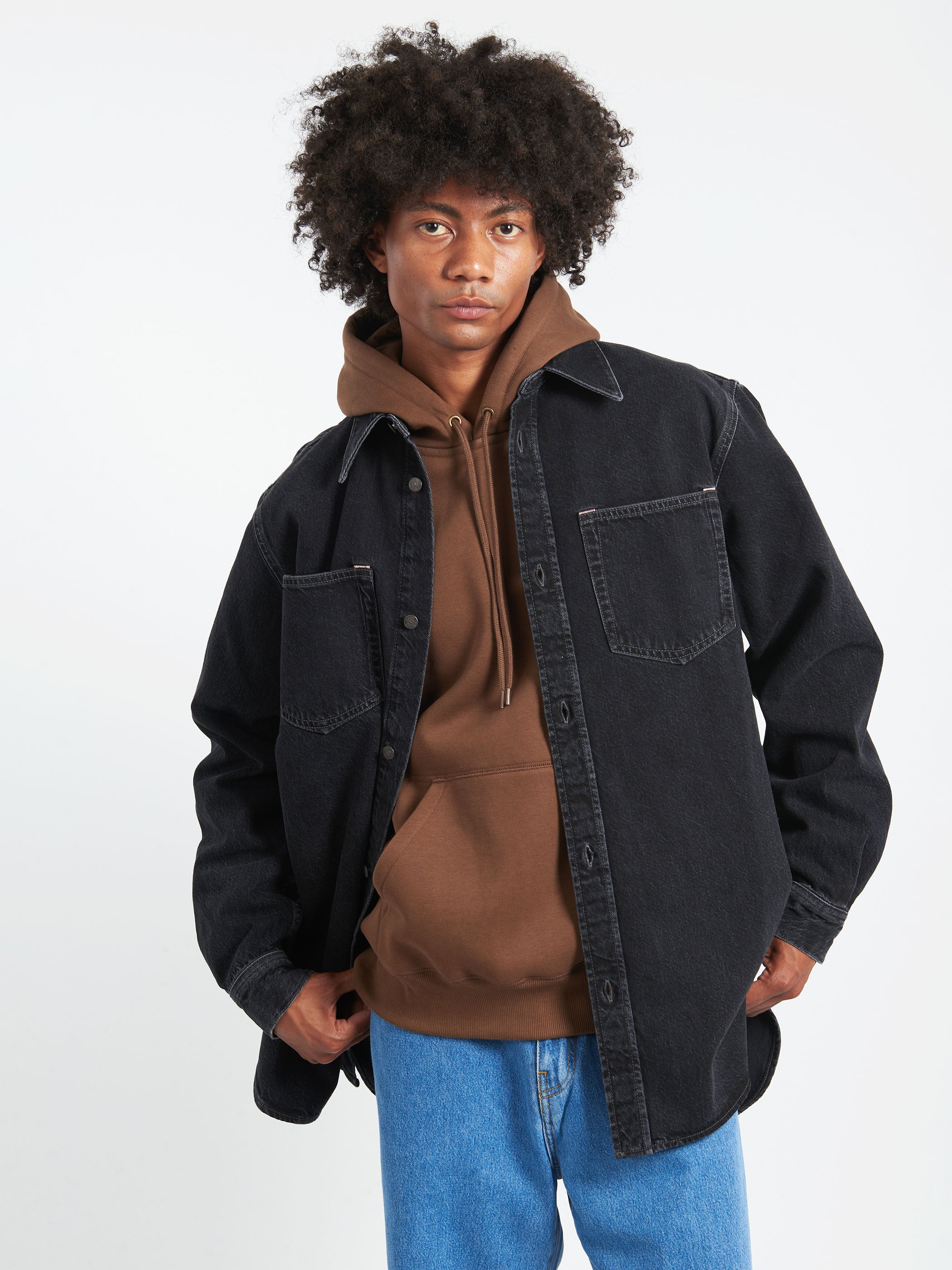 Denim Button-Up Shirt