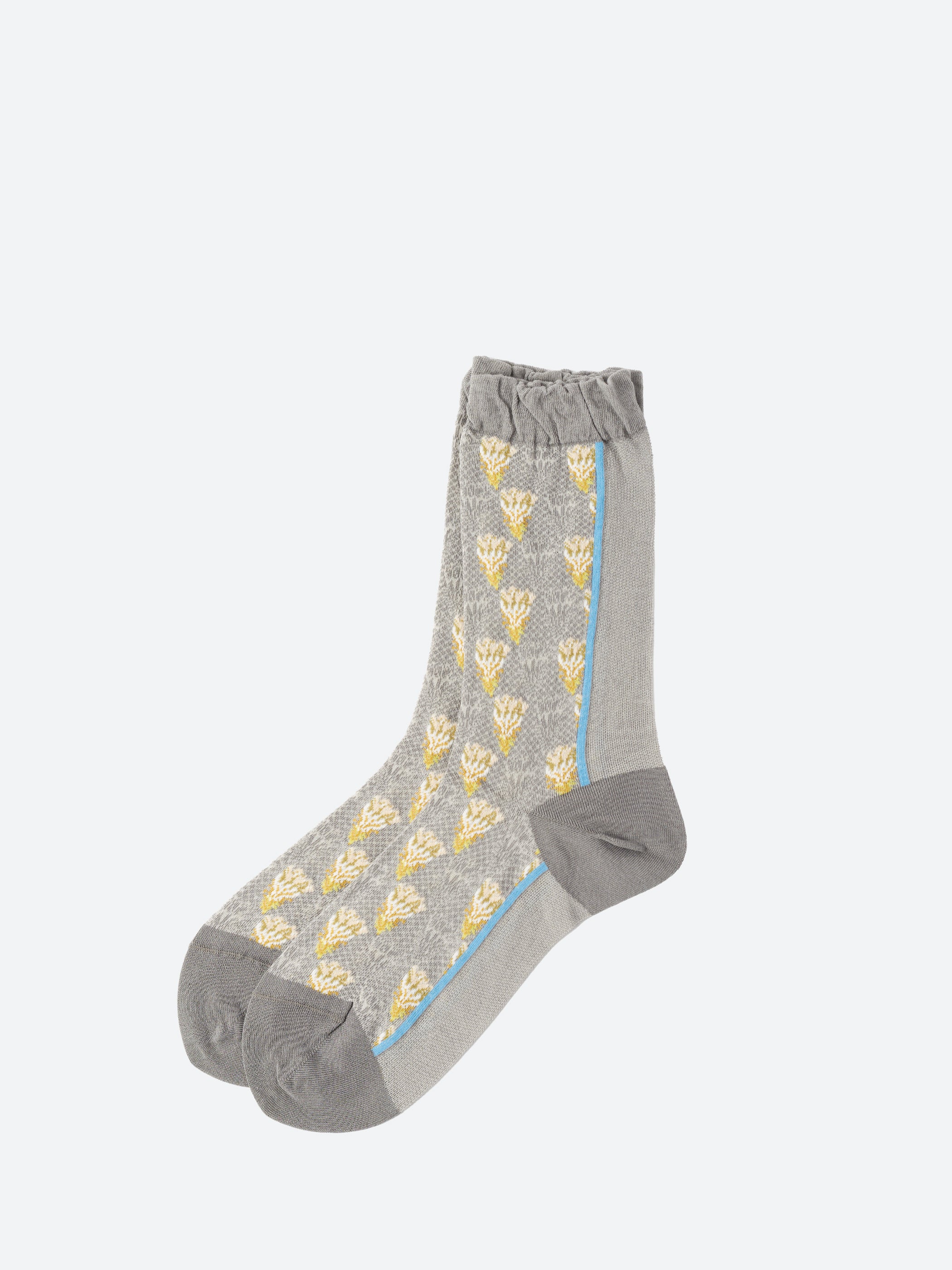 Custus Flowers Crew Sock