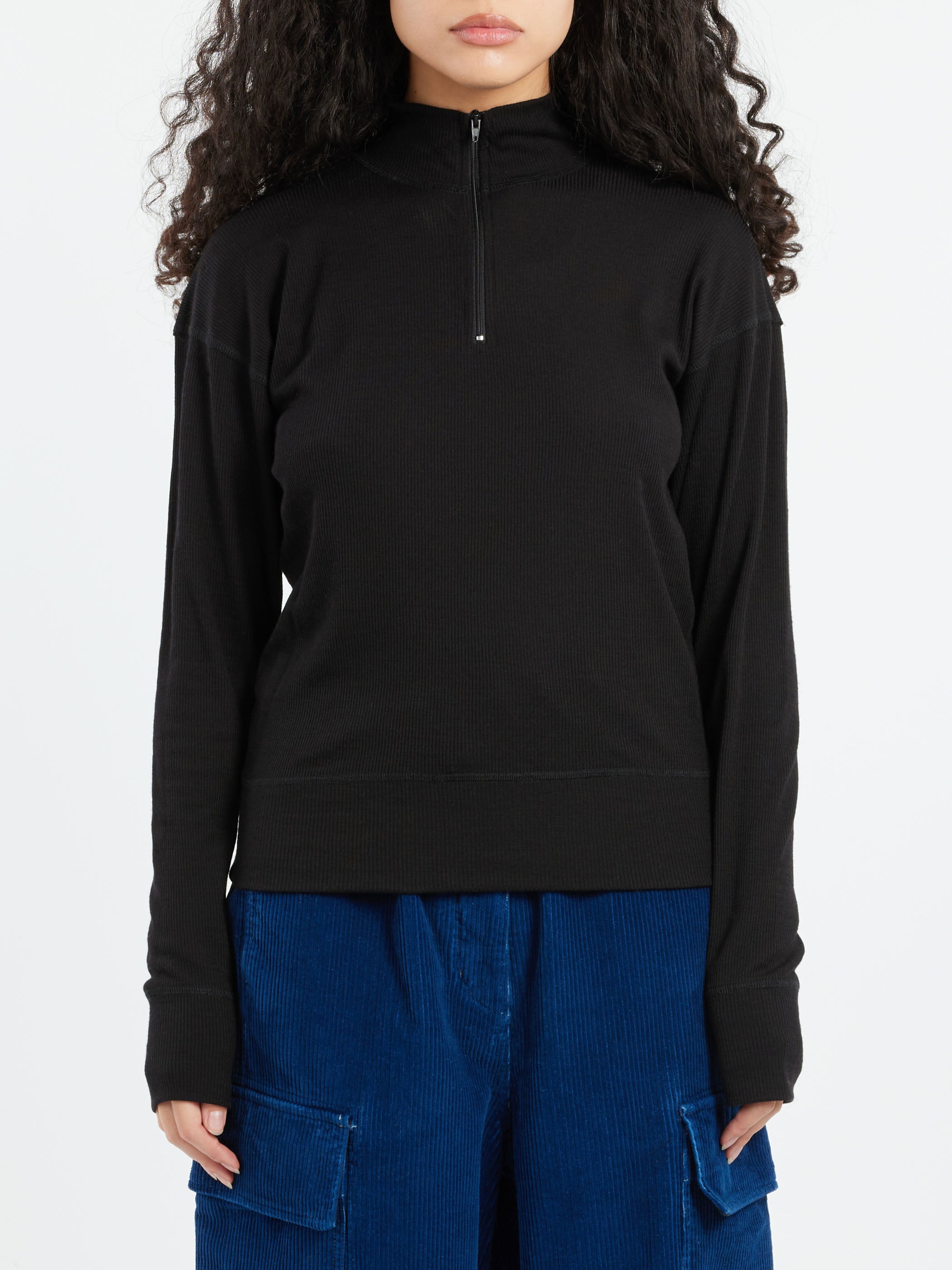 Zipper Pull Over Sweater