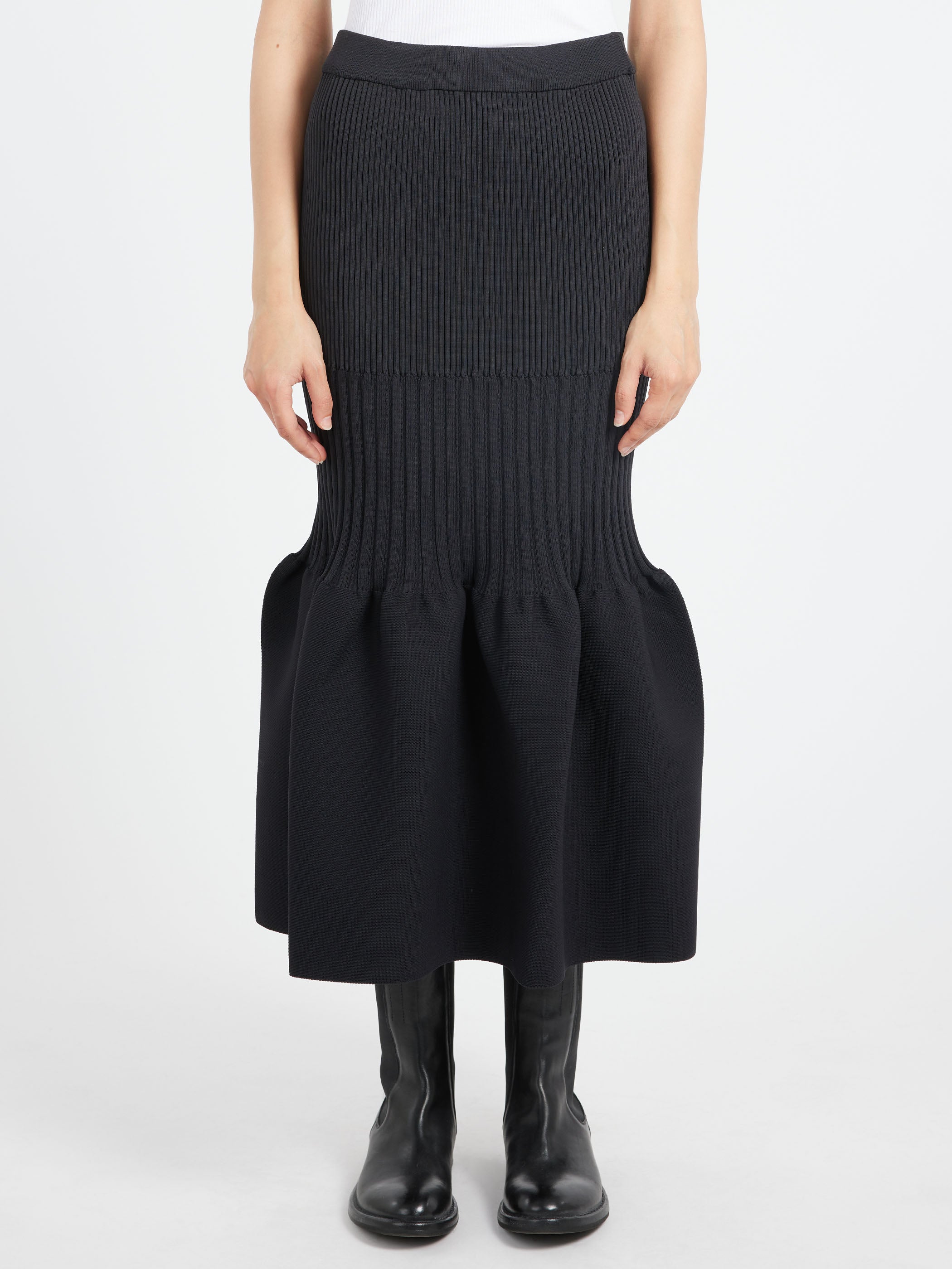 Fluted Mermaid Skirt