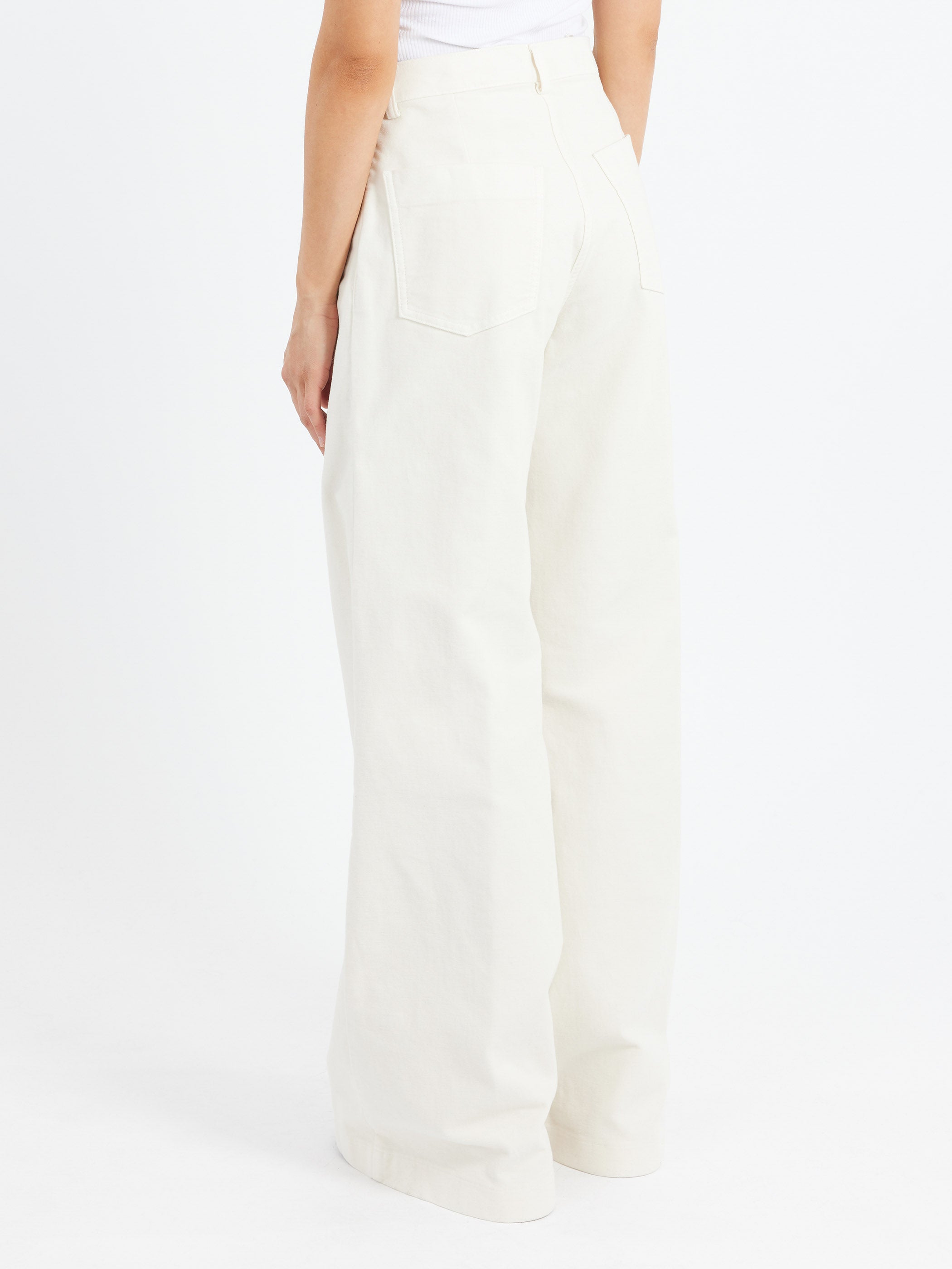 Stretch Fustian High-Waisted Trousers