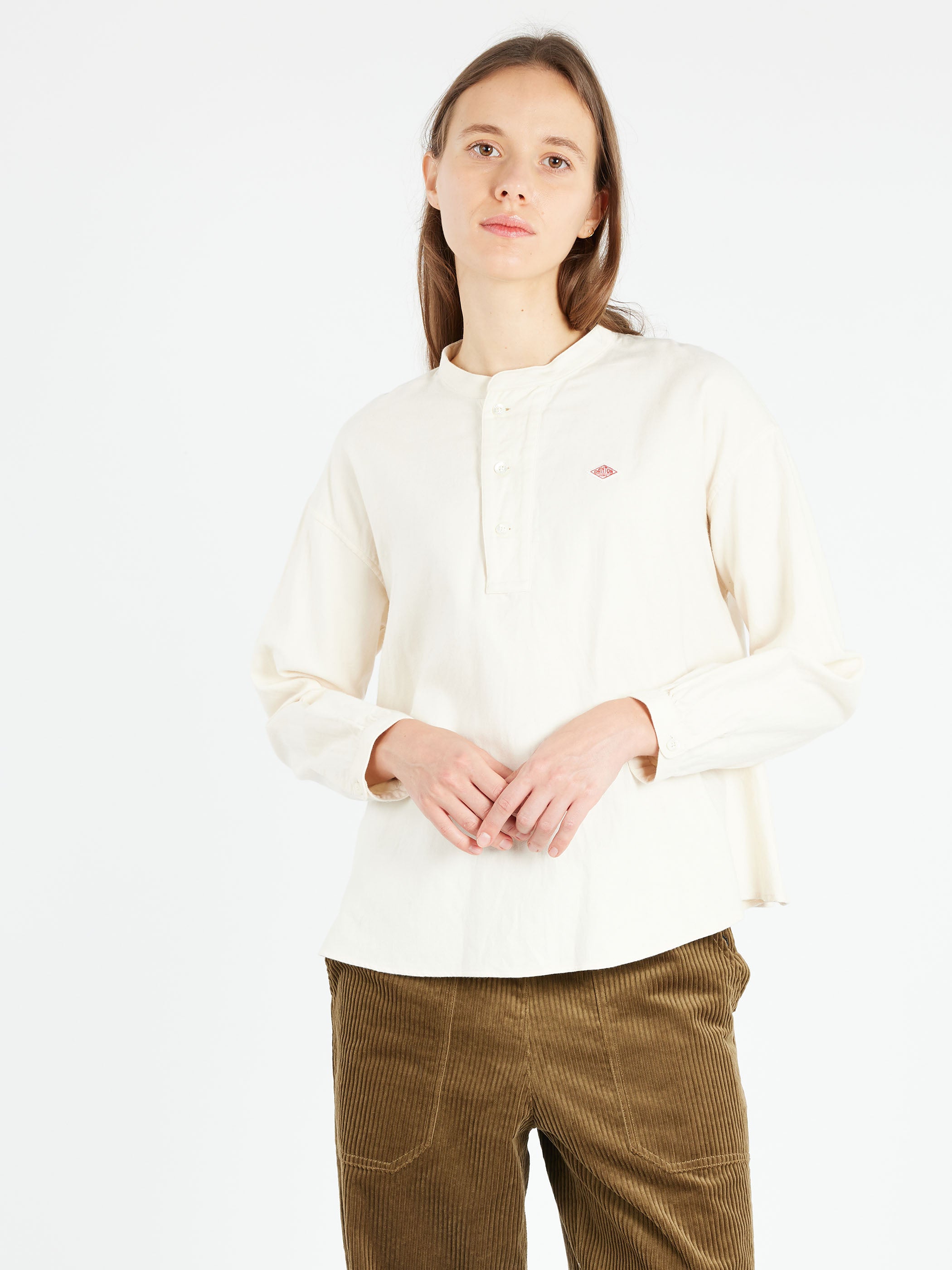Henley Neck Pullover Shirt