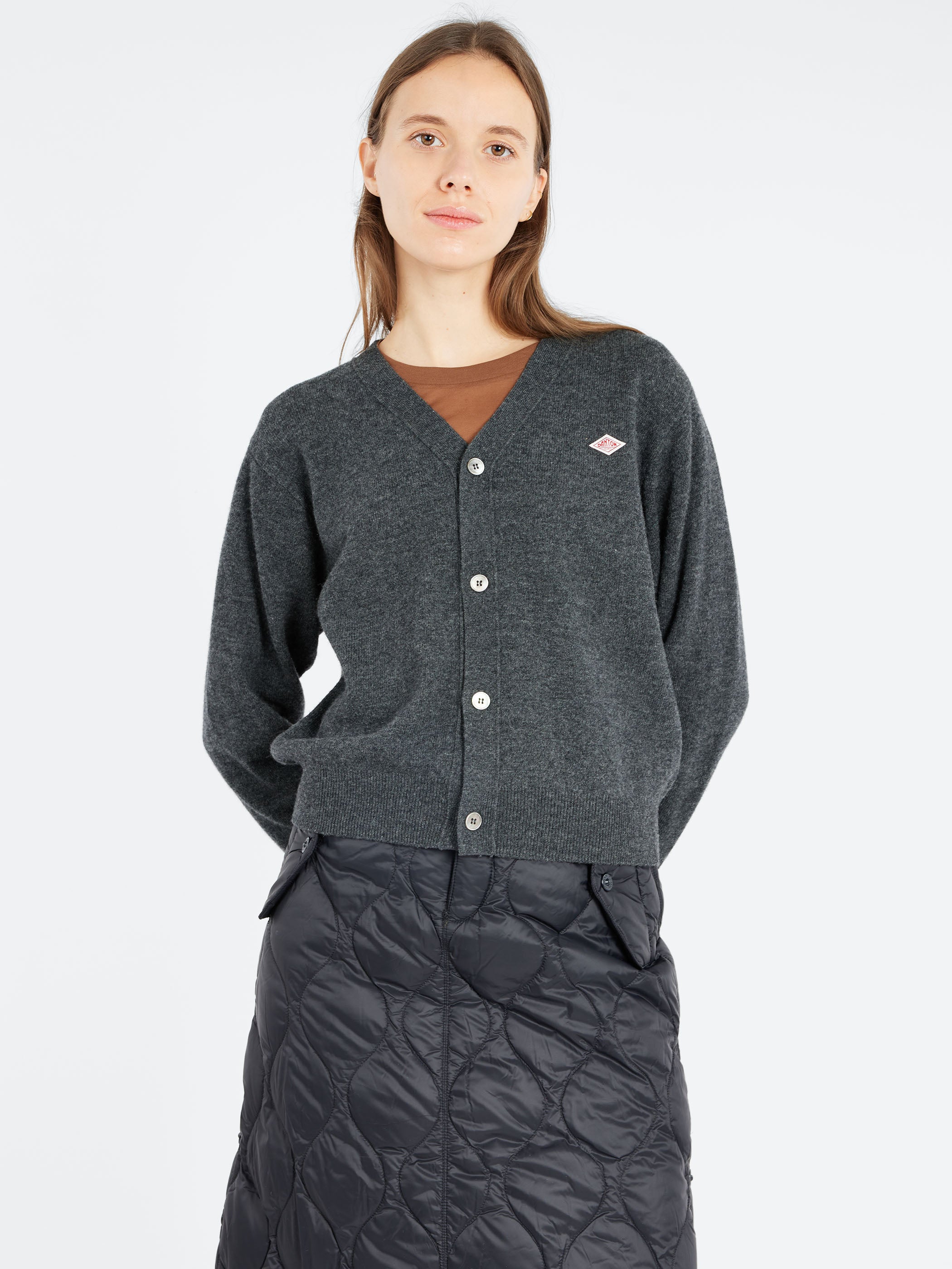 Women's Lambswool V-Neck Knit Cardigan