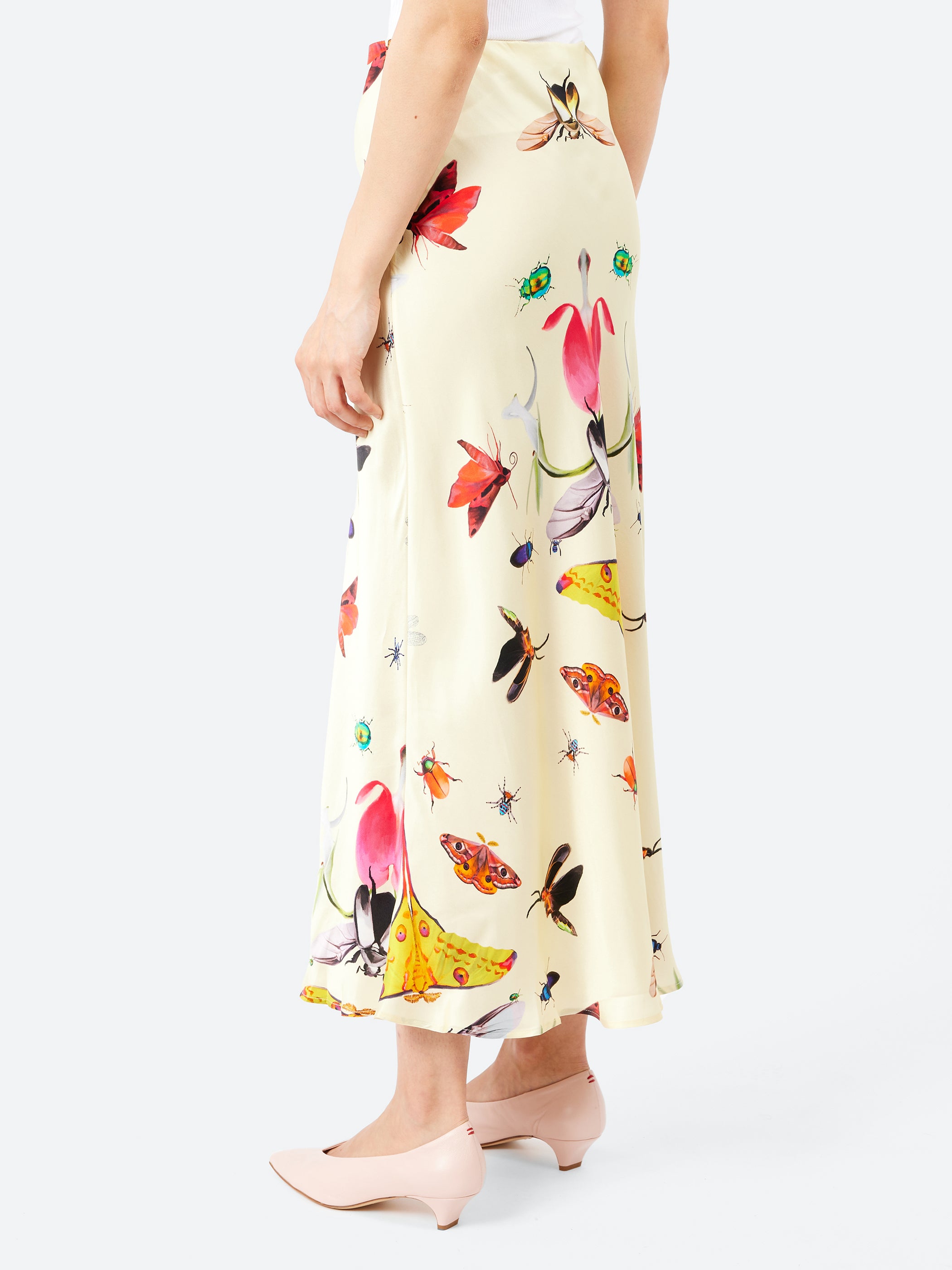 Long Bias Cut Skirt