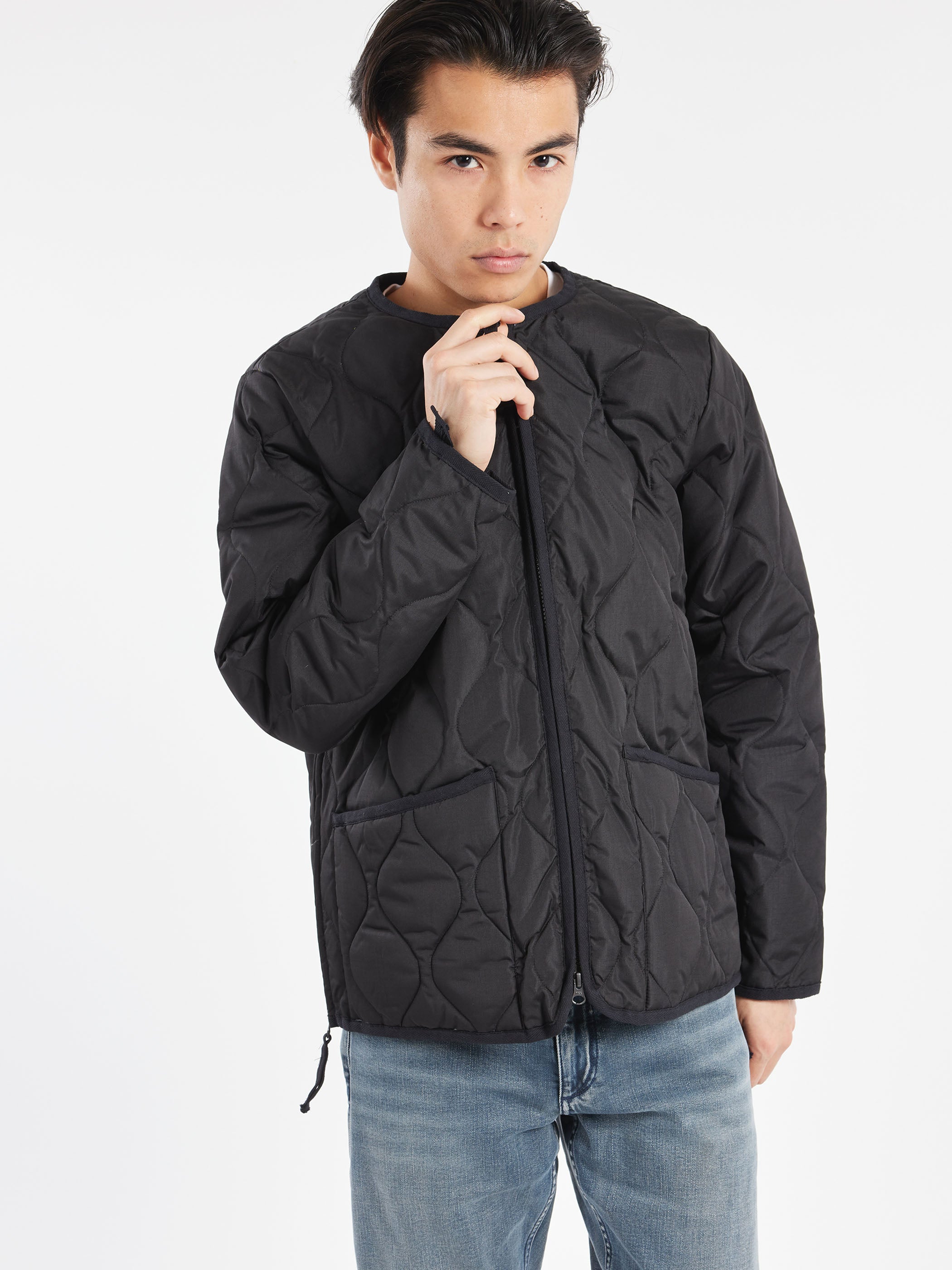 Military Crew Zip Jacket