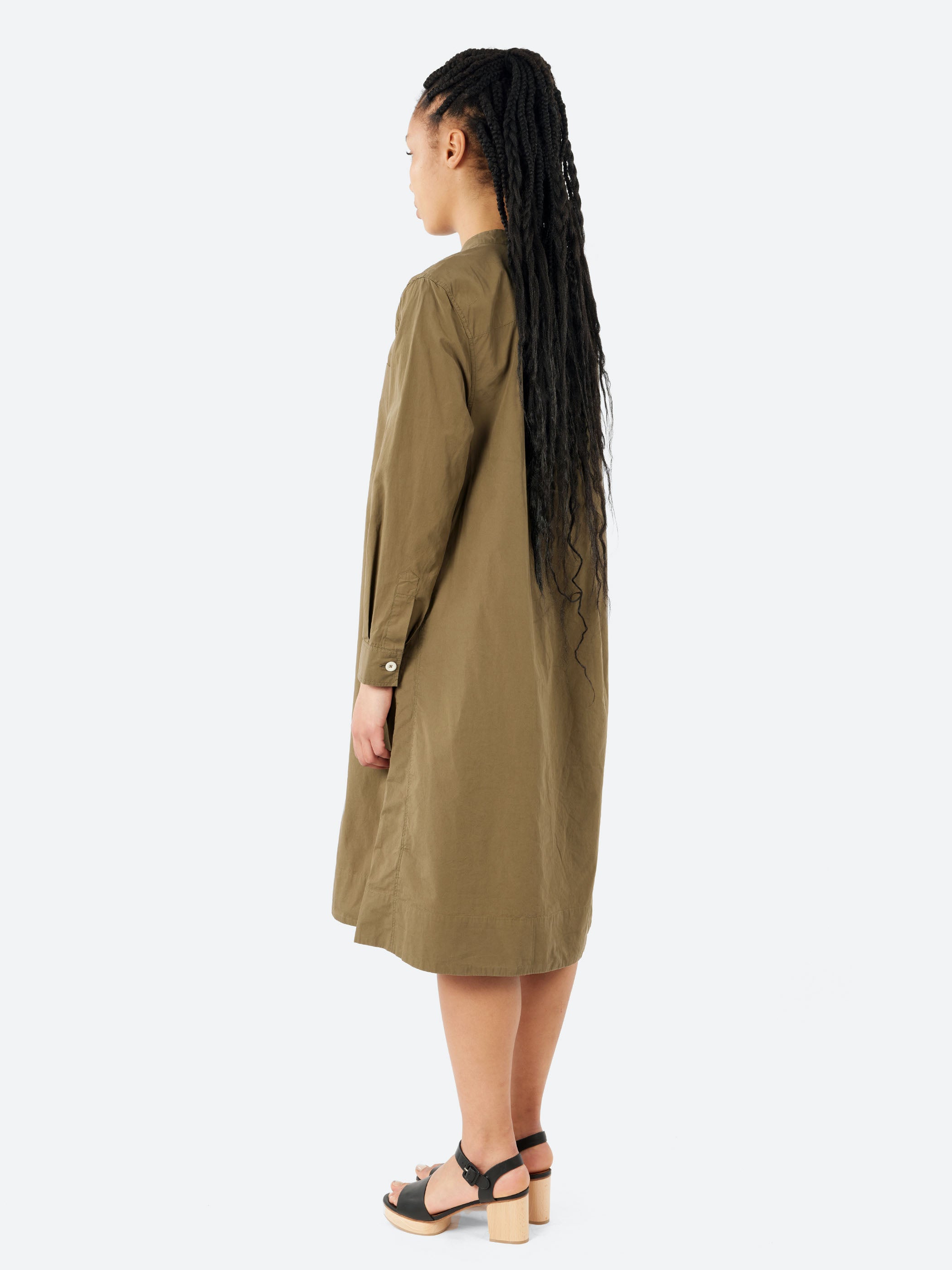MHL Collarless Swing Dress