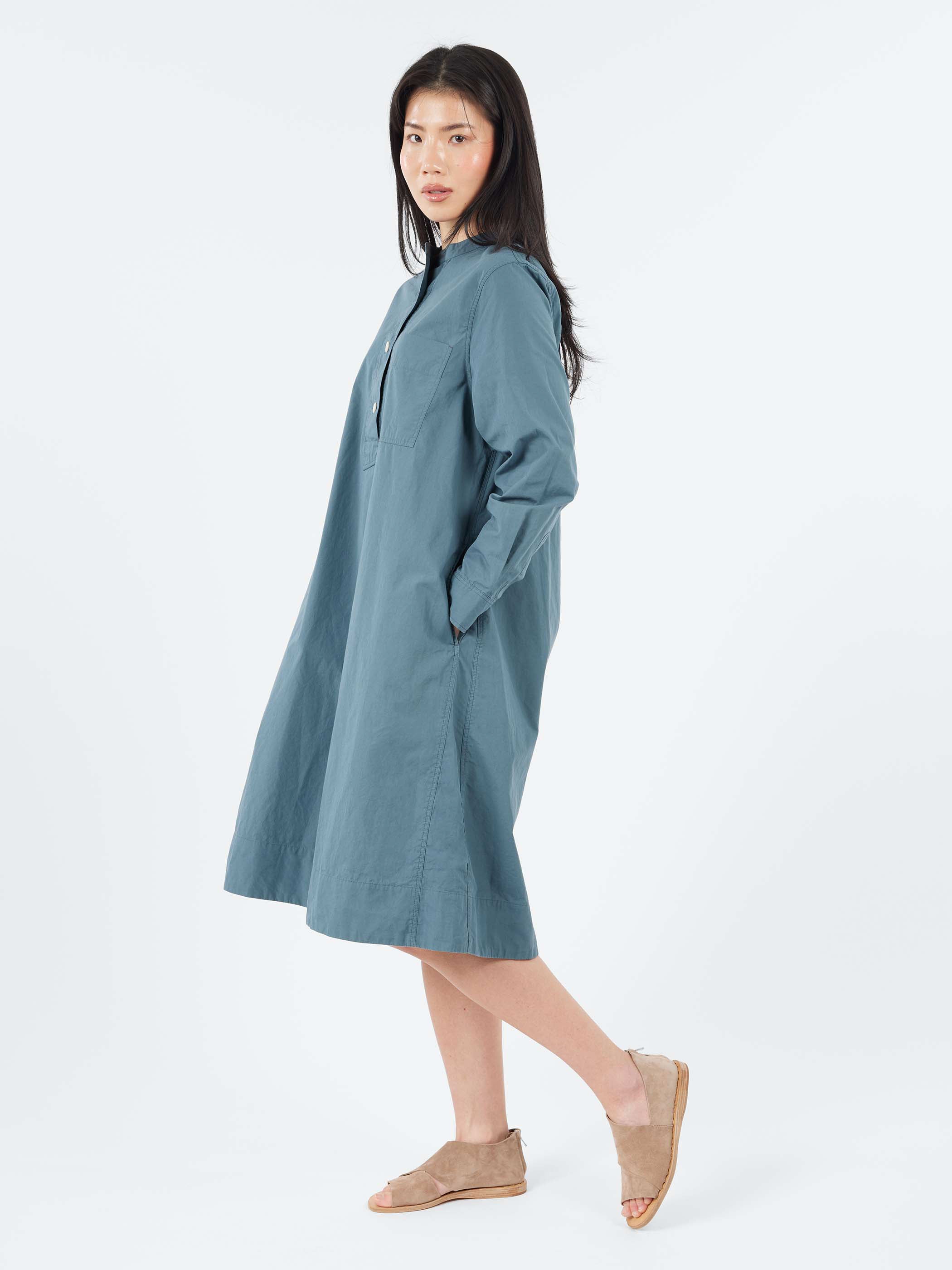 MHL Collarless Swing Dress