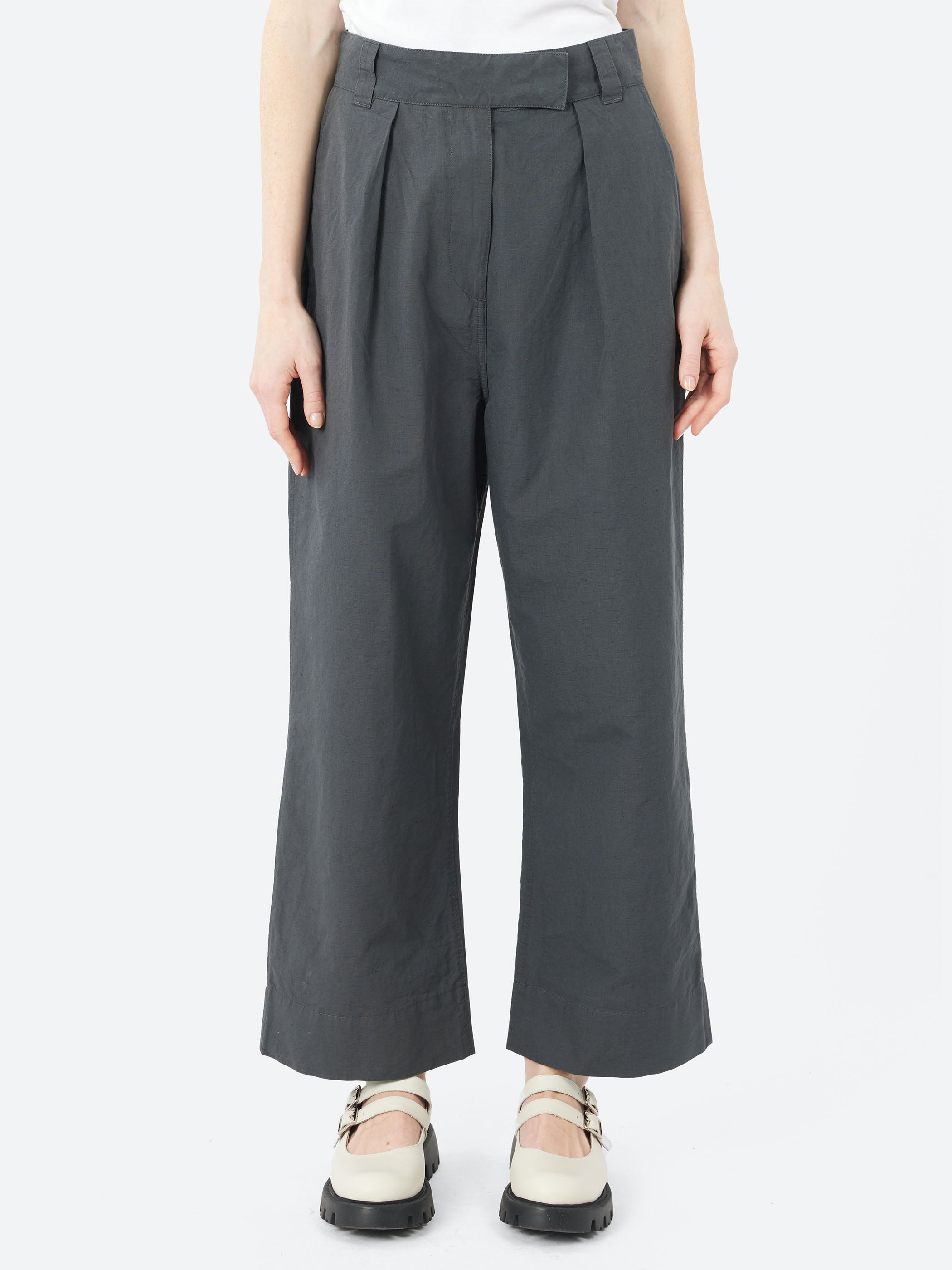 MHL Pleated Crop Trousers