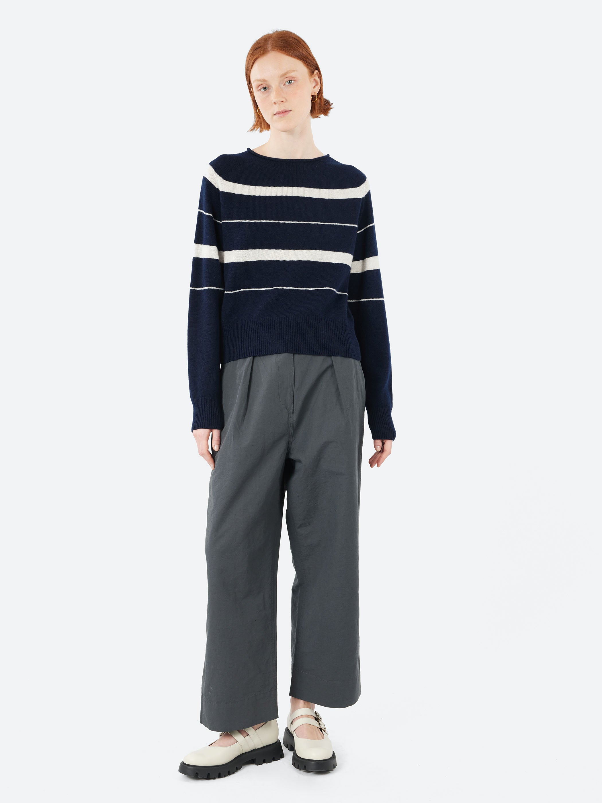 MHL Pleated Crop Trousers