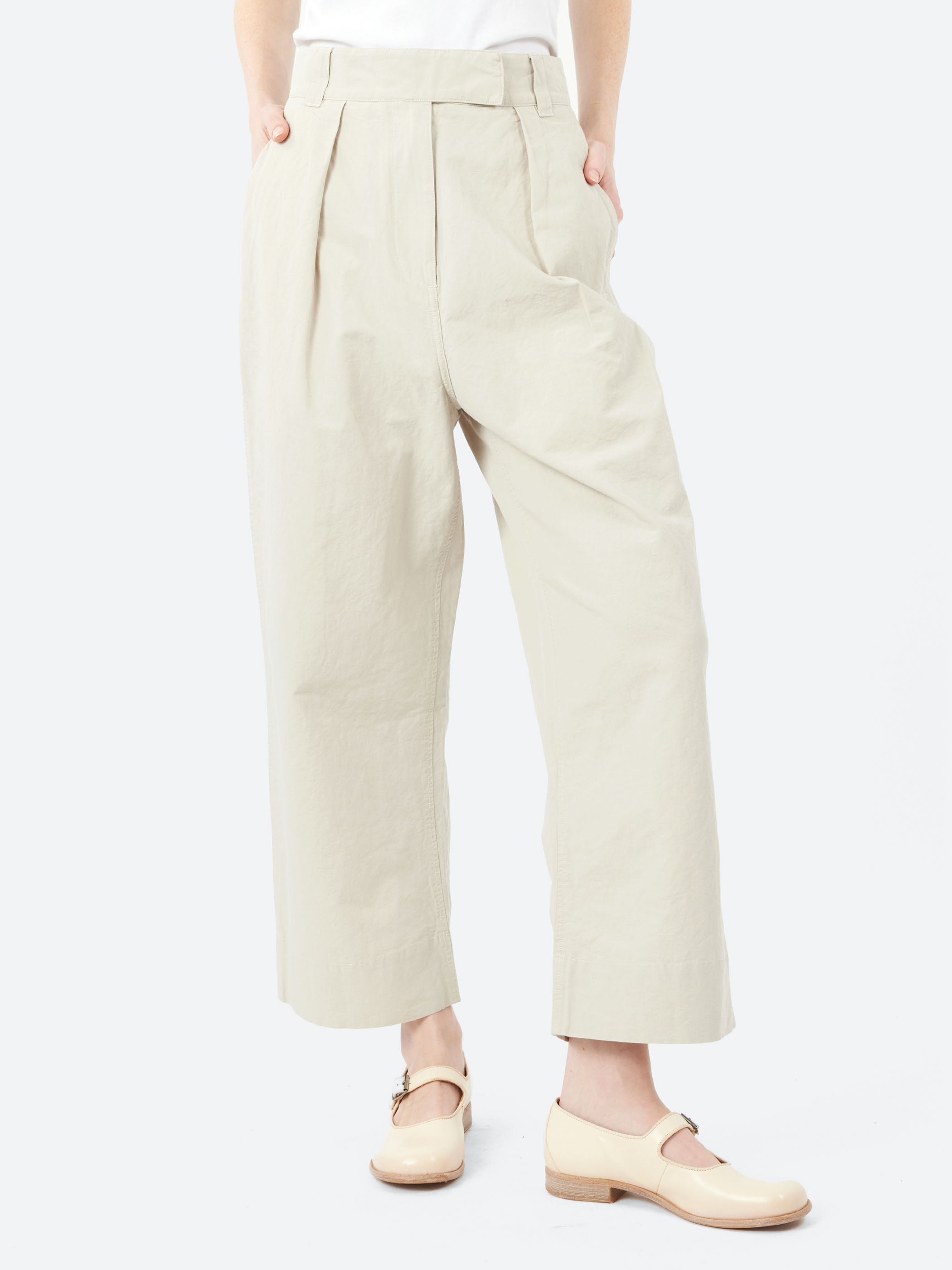 MHL Pleated Crop Trousers