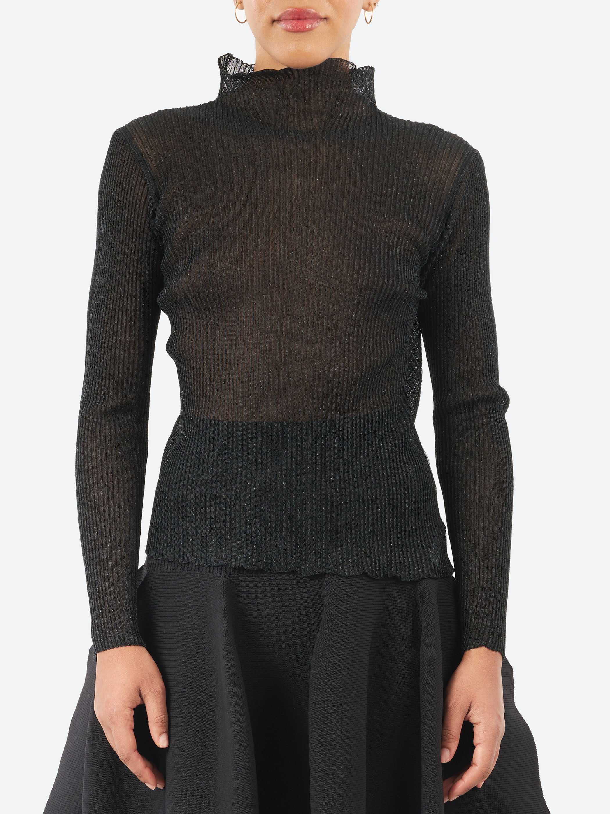 Hypha Lucent Glitter Long Sleeve Top