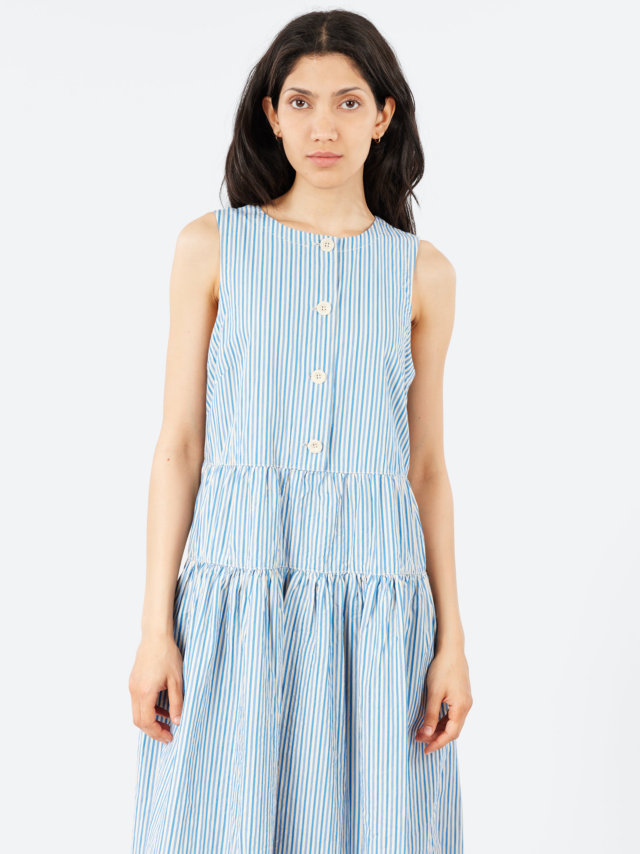 Candy Stripe Pleated Dress