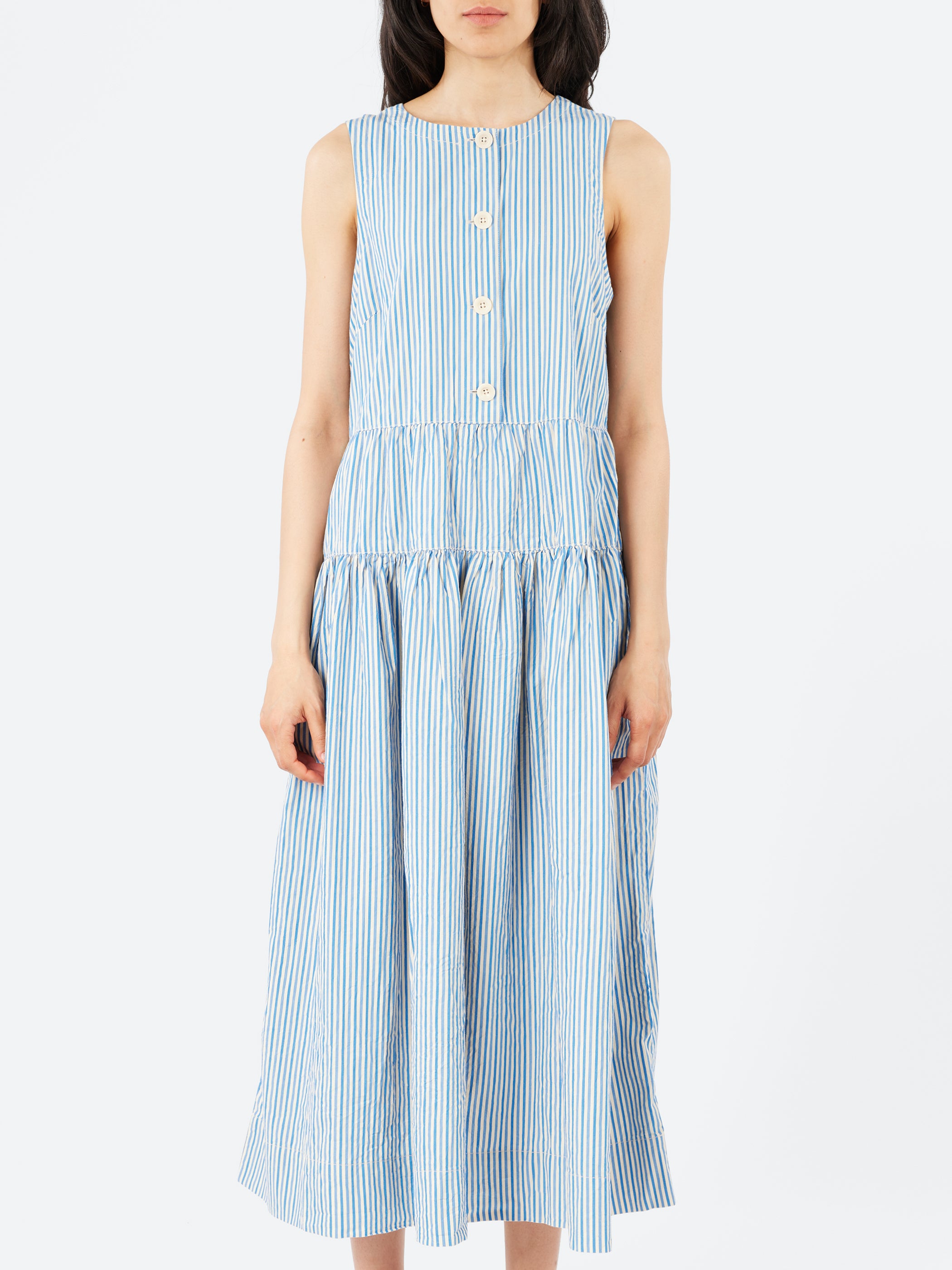 Candy Stripe Pleated Dress
