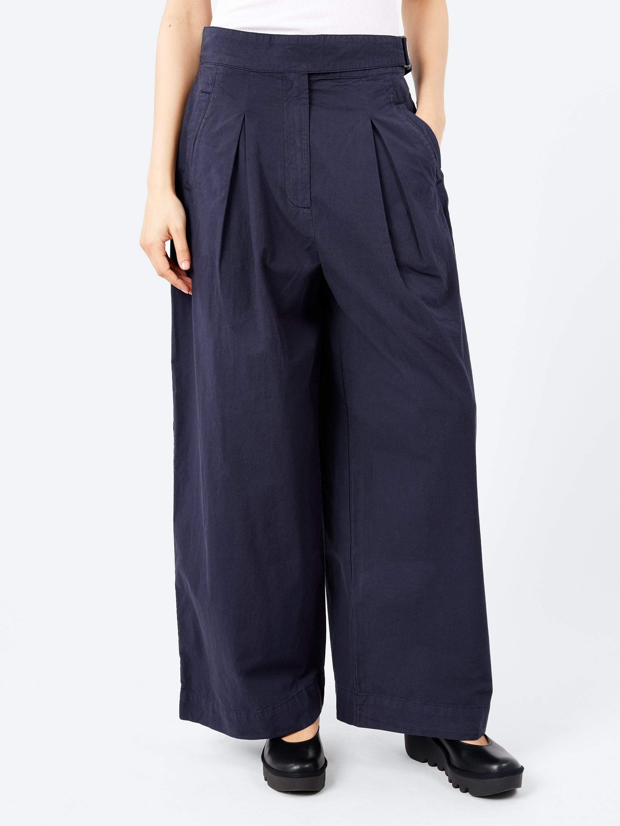 Belted Wide Leg Trousers