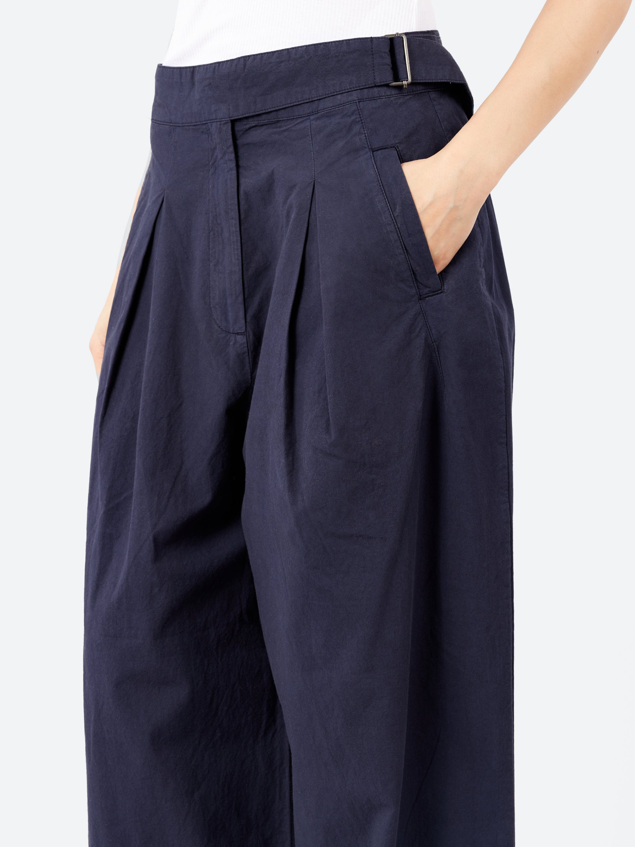 Belted Wide Leg Trousers