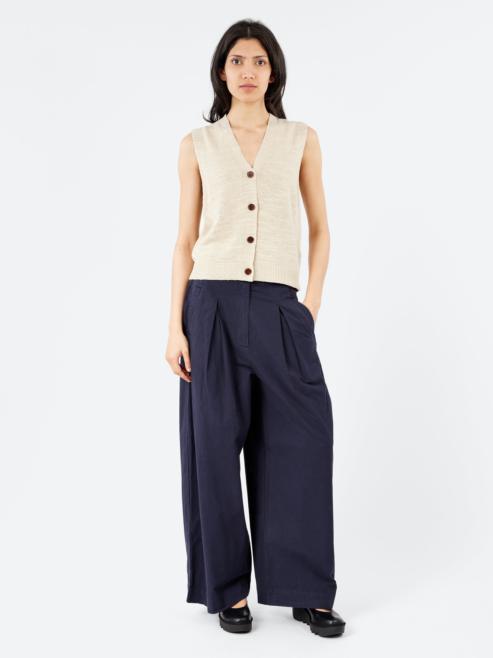 Belted Wide Leg Trousers