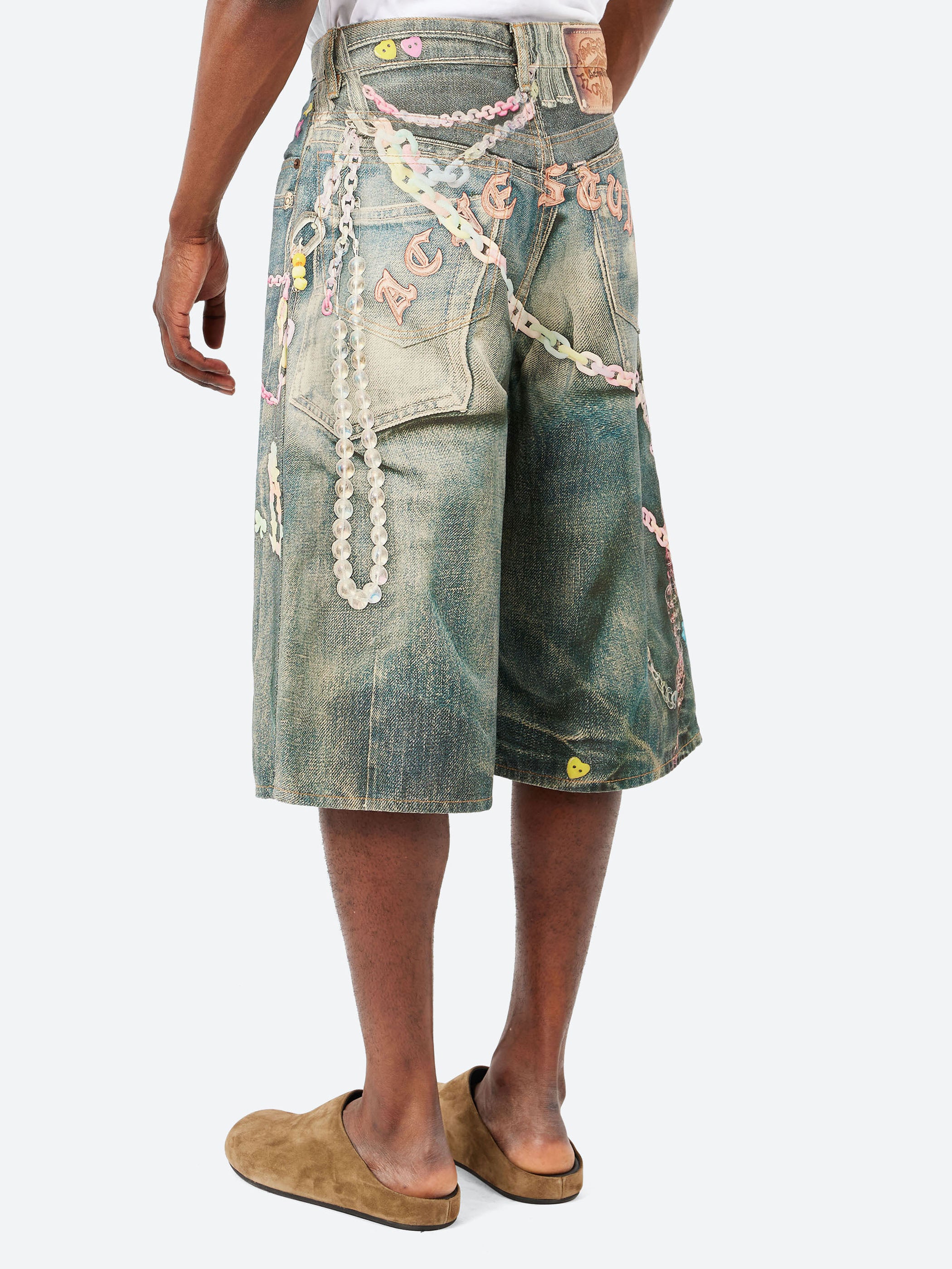 Loose Fit Denim Shorts