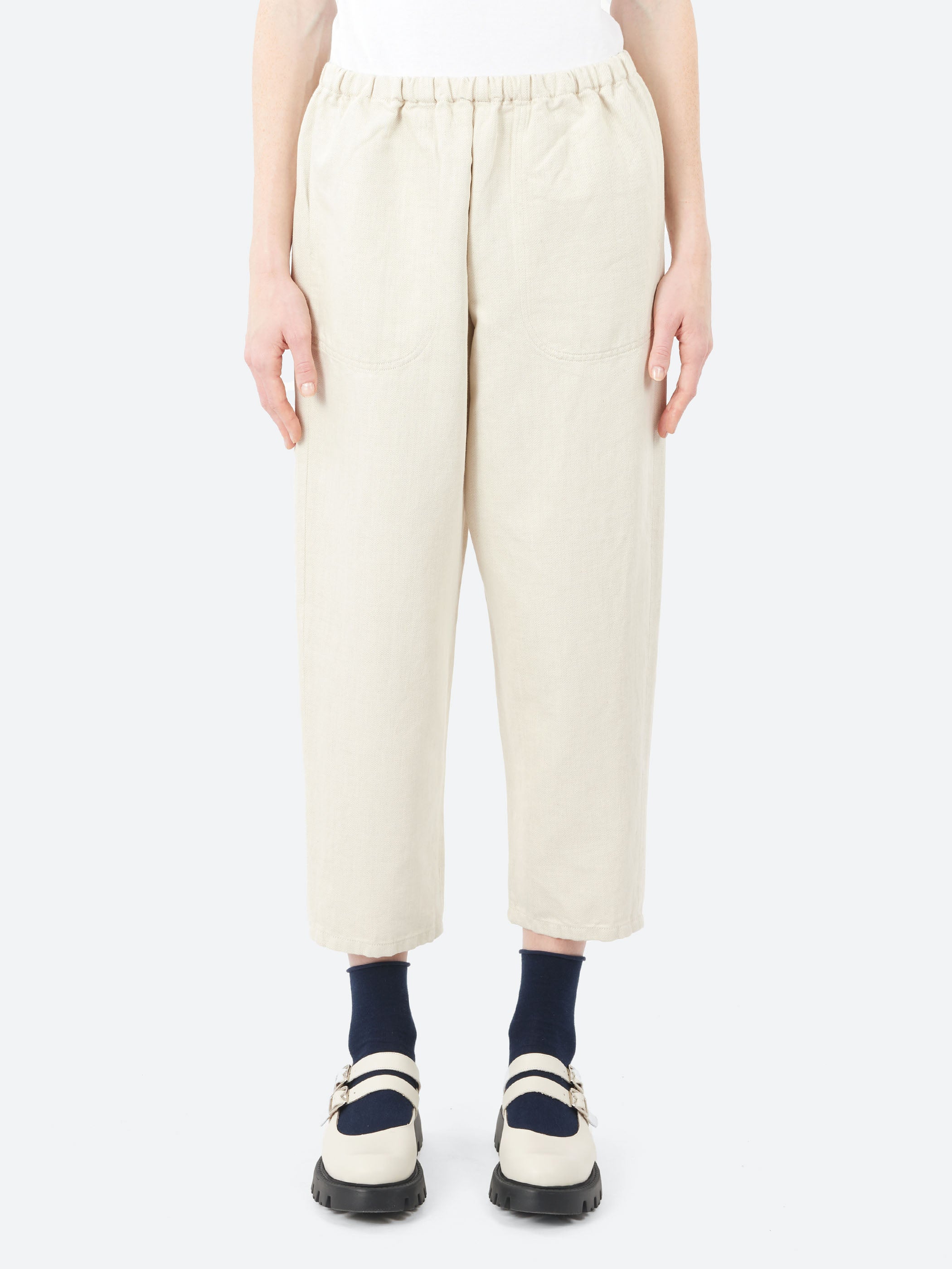 Cotton Linen Twill Easy Pants