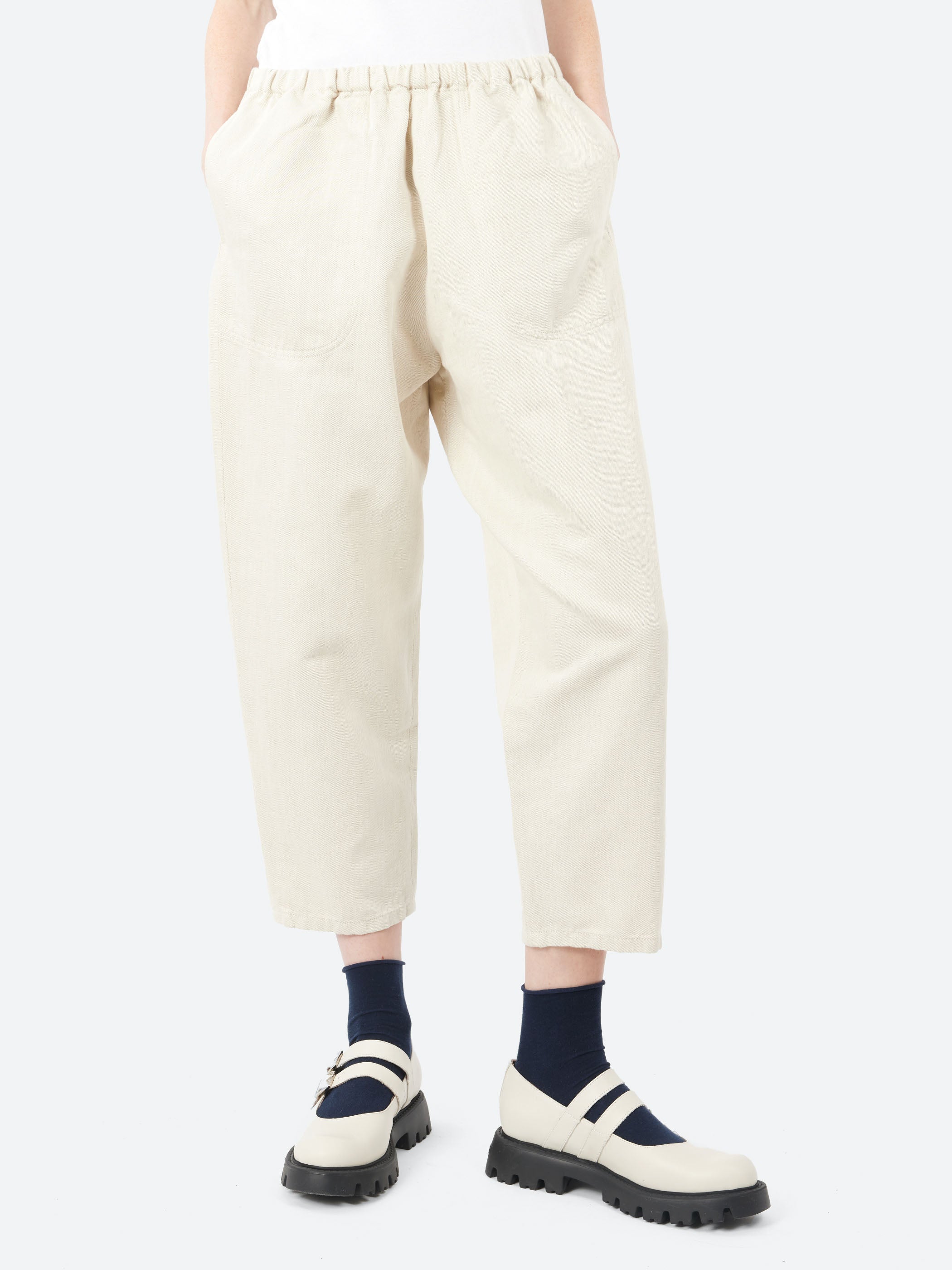 Cotton Linen Twill Easy Pants