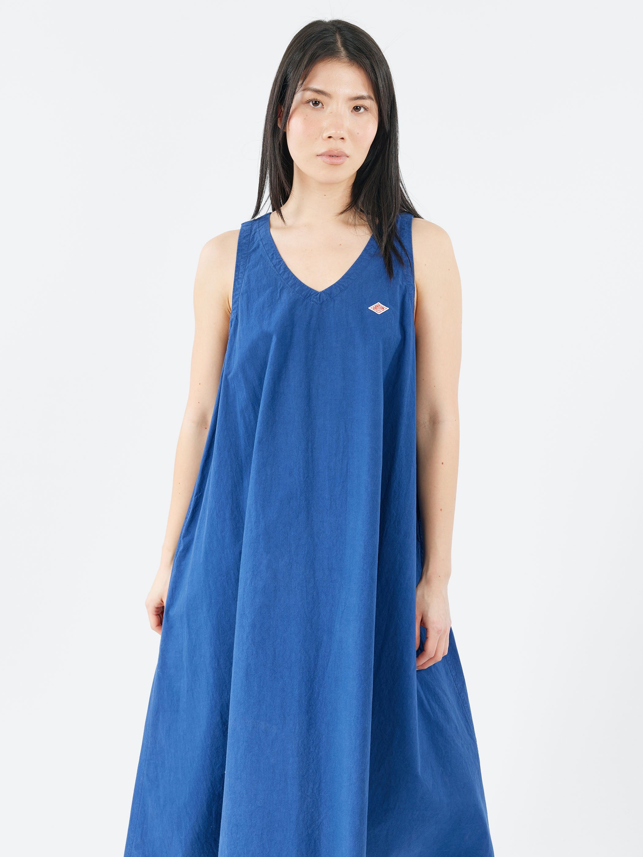 High Count Cotton V Neck Dress
